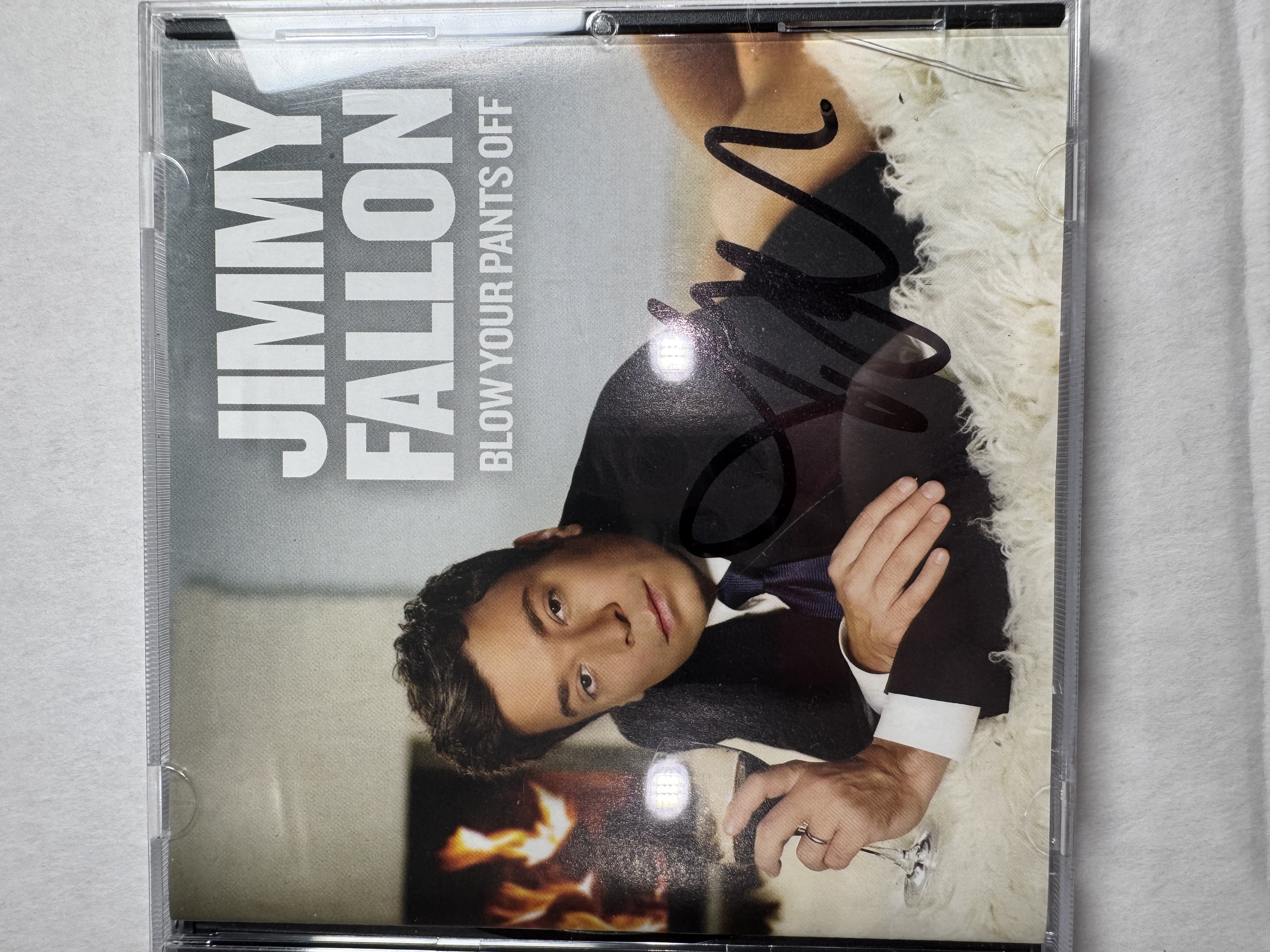 B112831 Jimmy Fallon blow your pants off signed autographed CD