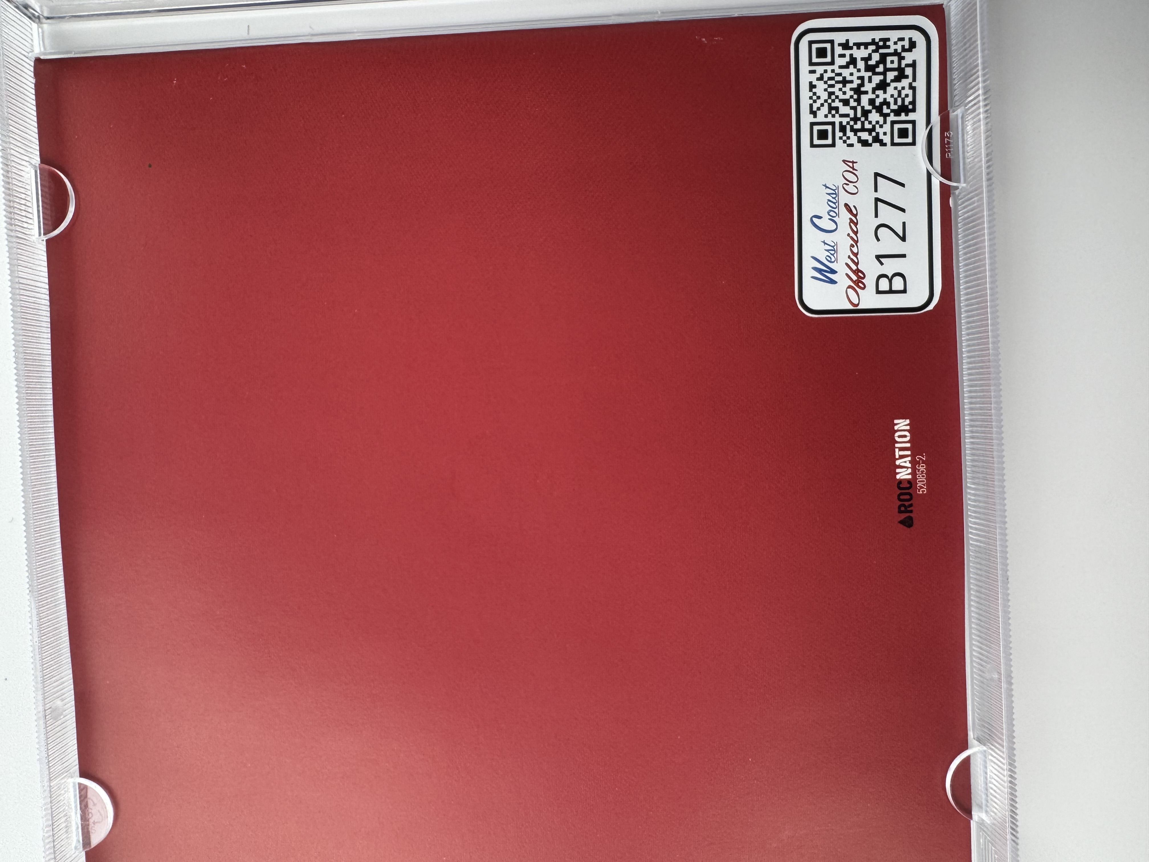 B1277 jay-Z the blueprint 3 signed, autographed CD booklet