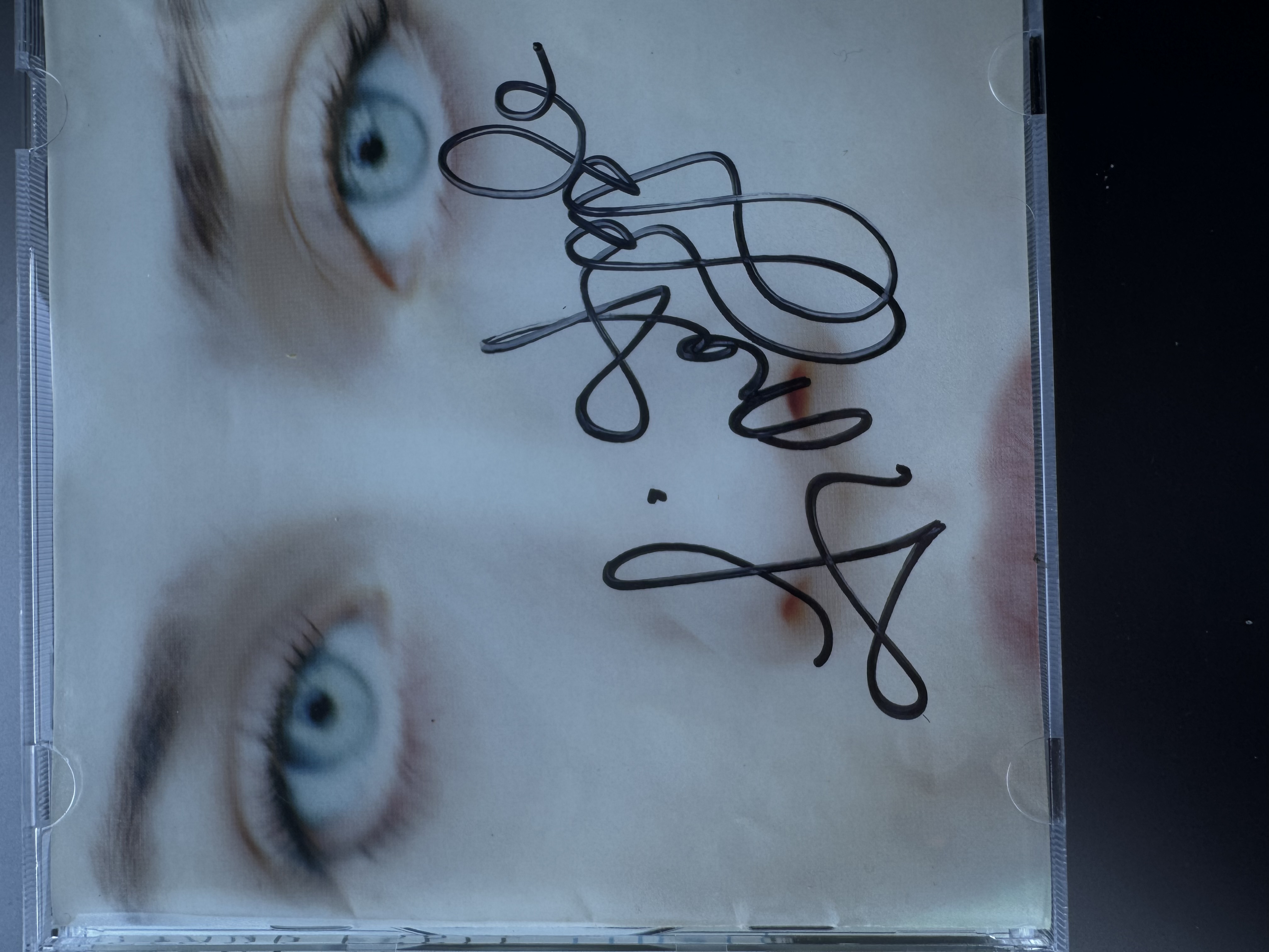B1250 Fiona Apple Tidal signed CD booklet 