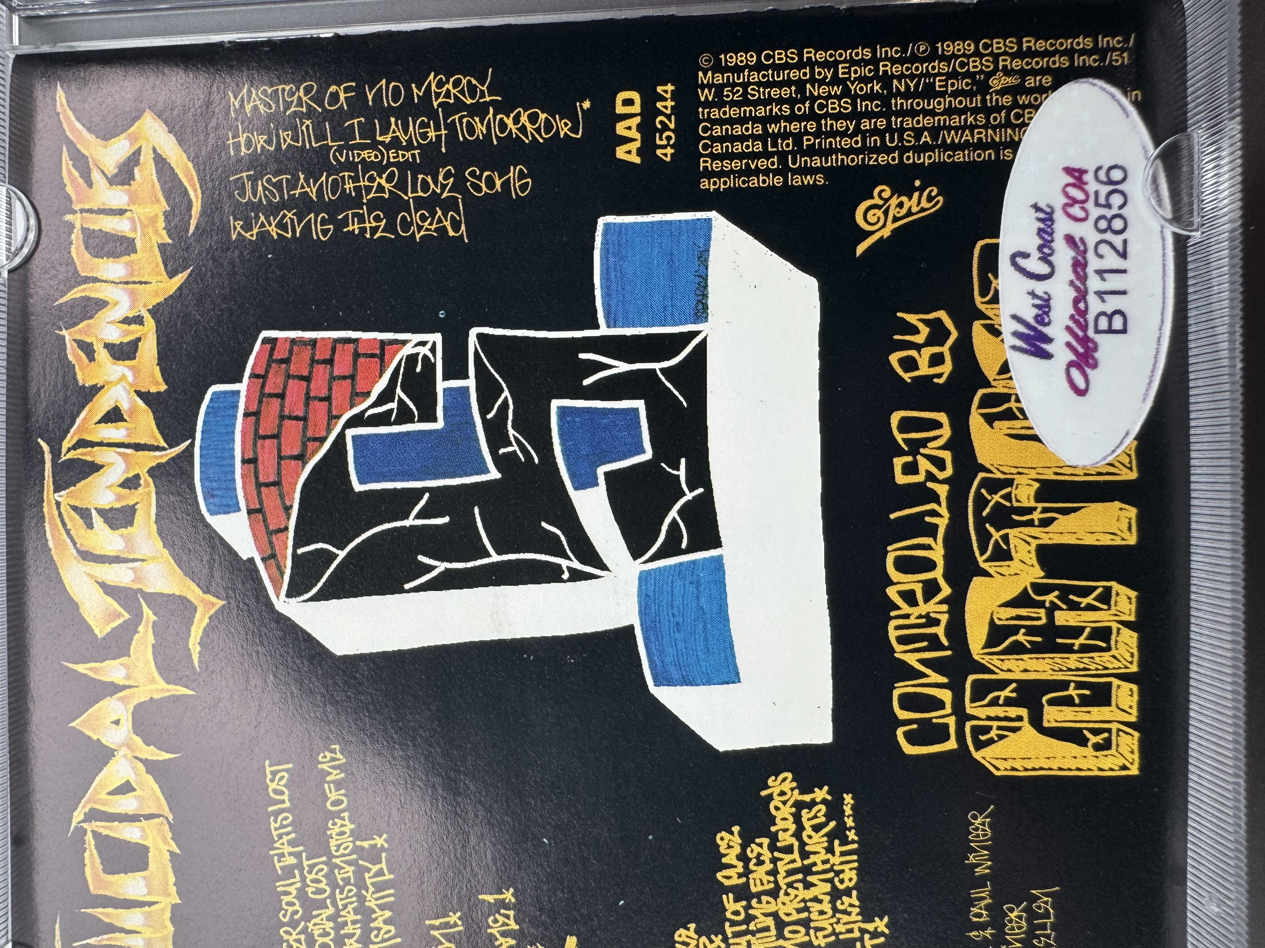 B112856 suicidal tendencies controlled by hatred, feel like shit déjà vu sign CD booklet by Mike Muir