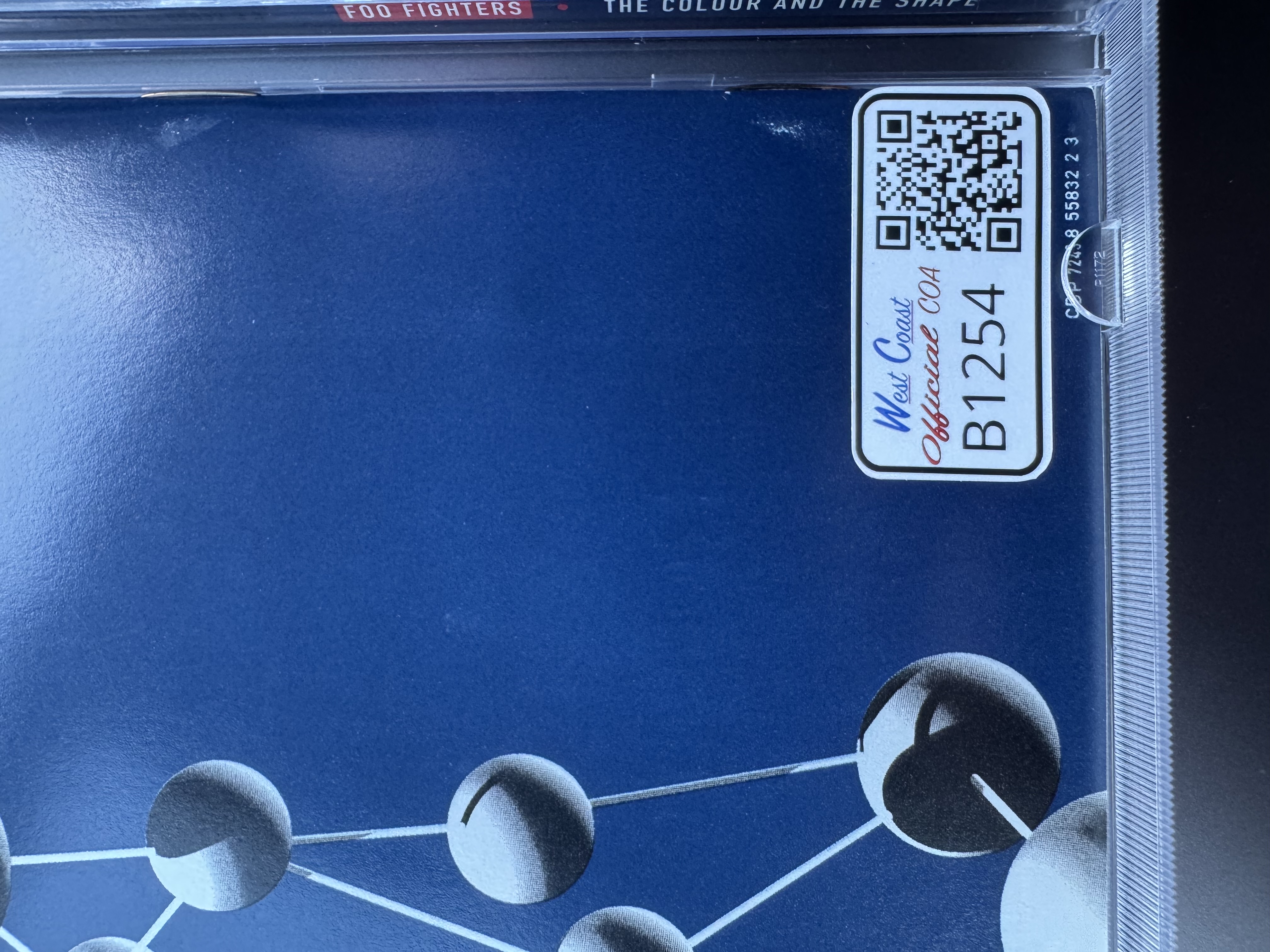 B1254 foo Fighters, the colour and the shape signed CD booklet full band