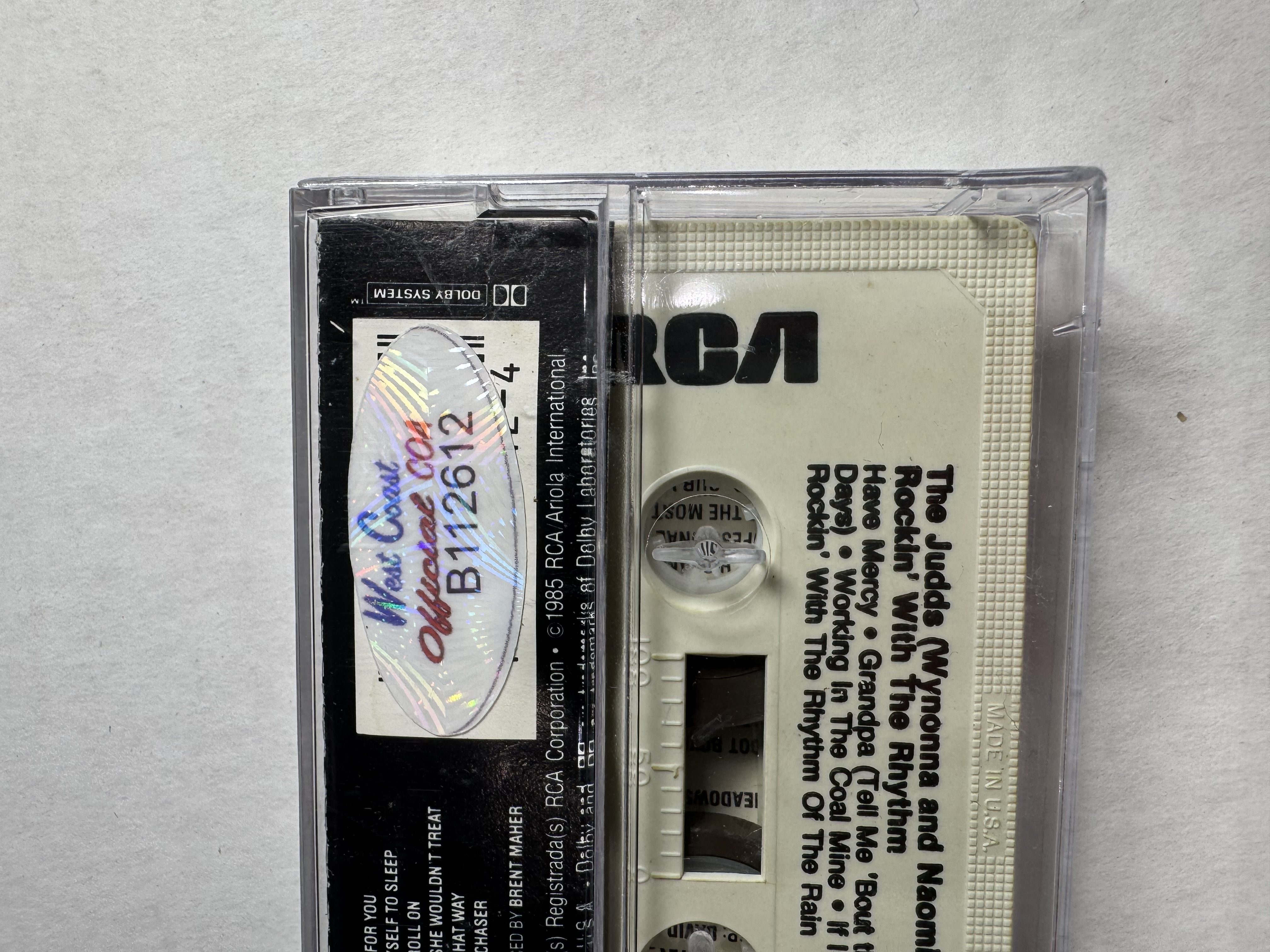 B112612 the Judd’s rockin with the rhythm signed cassette