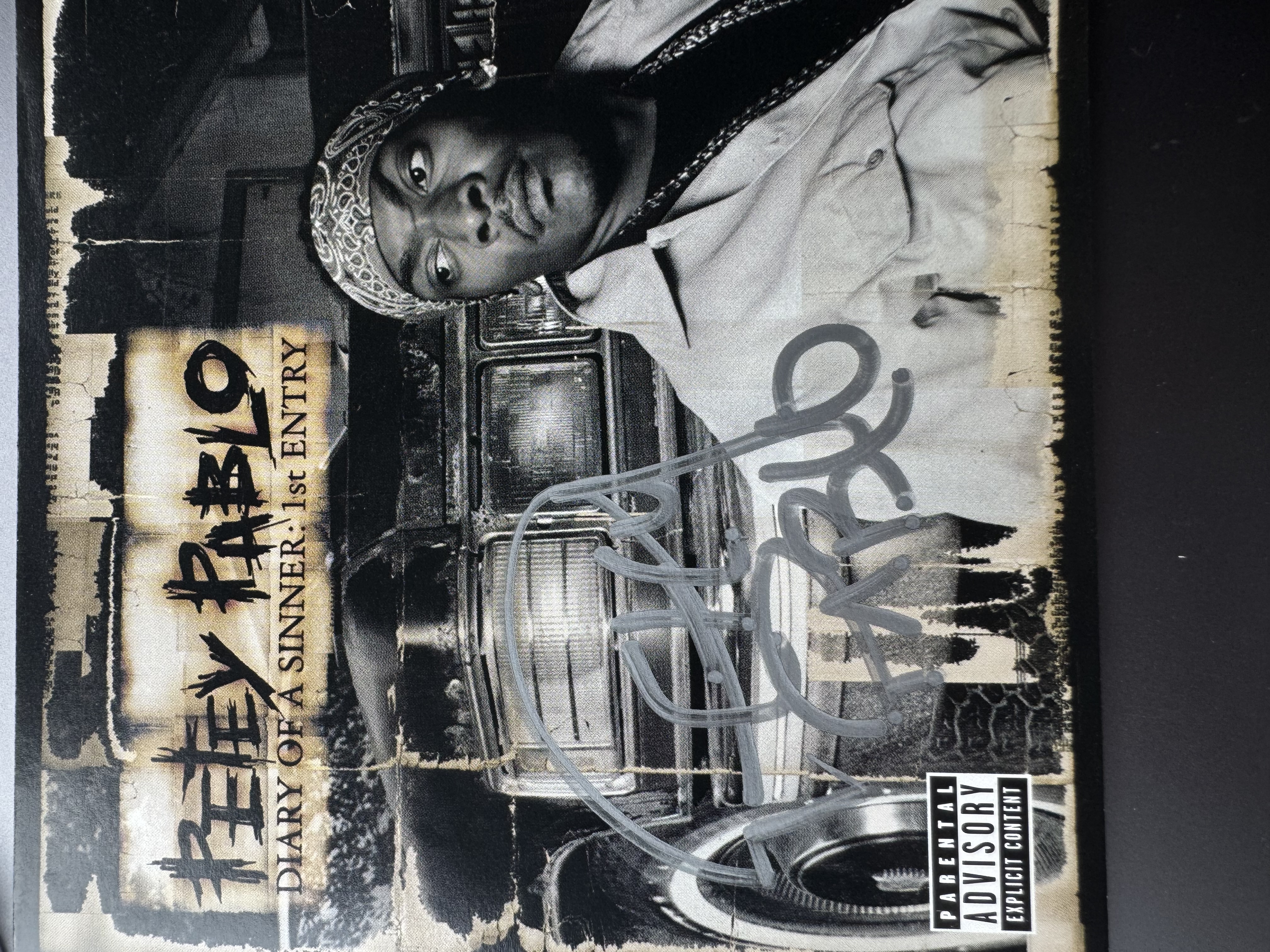 B 112605 Petey Pablo signed autograph CD booklet diary of a sinner