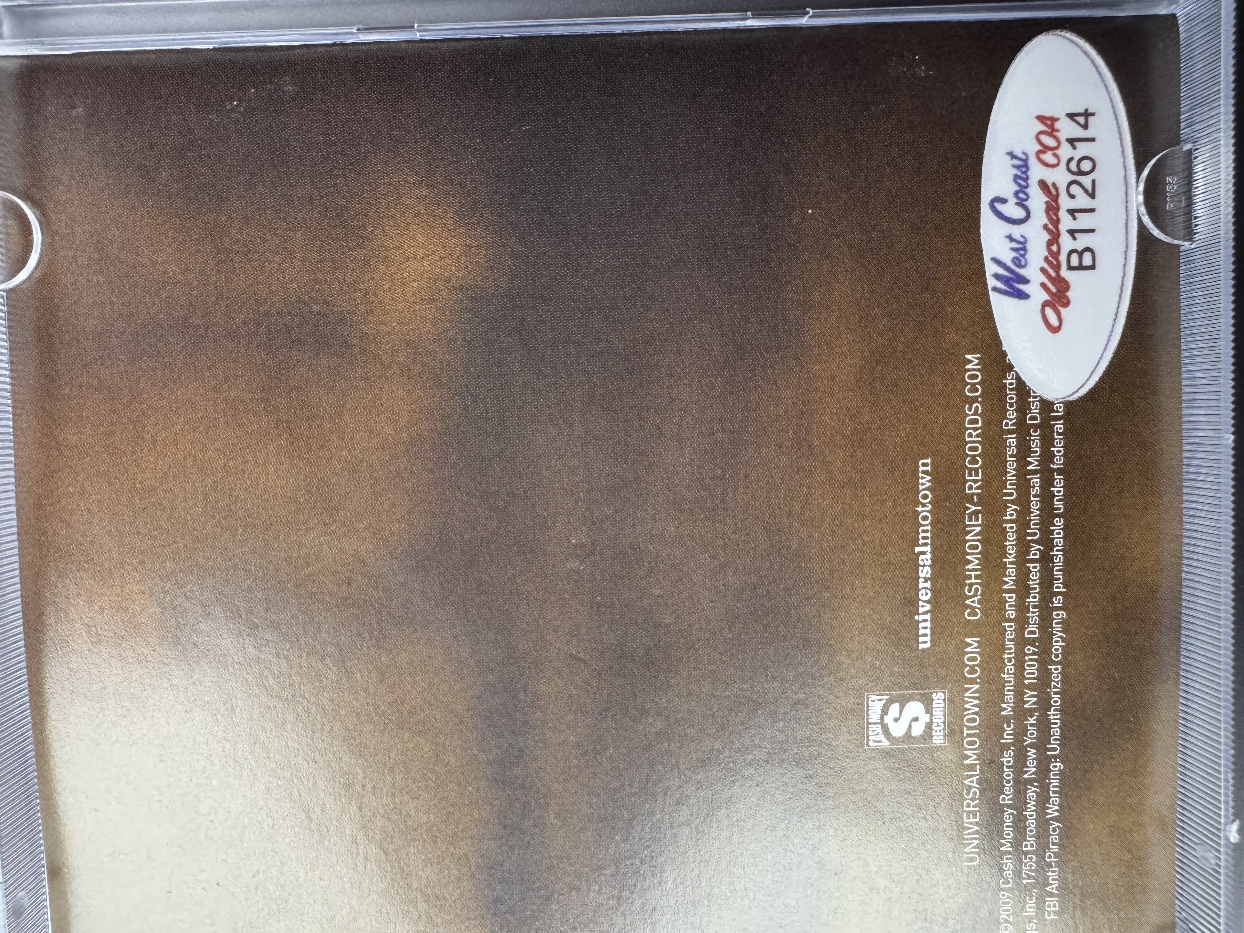 B112614 Lil Wayne, I am not a human being signed CD booklet