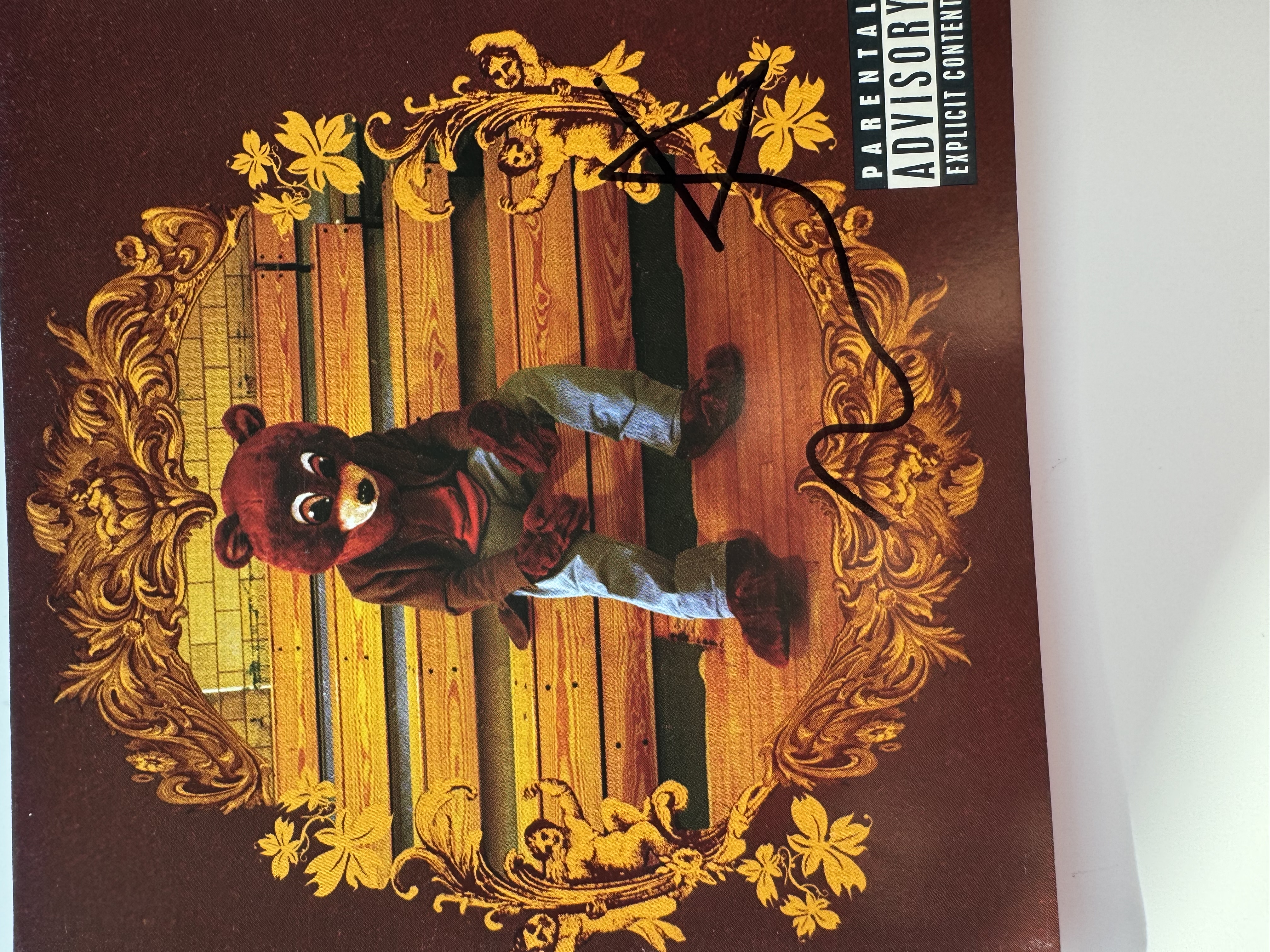 B 112736 Kanye West the college dropout signed autograph CD booklet