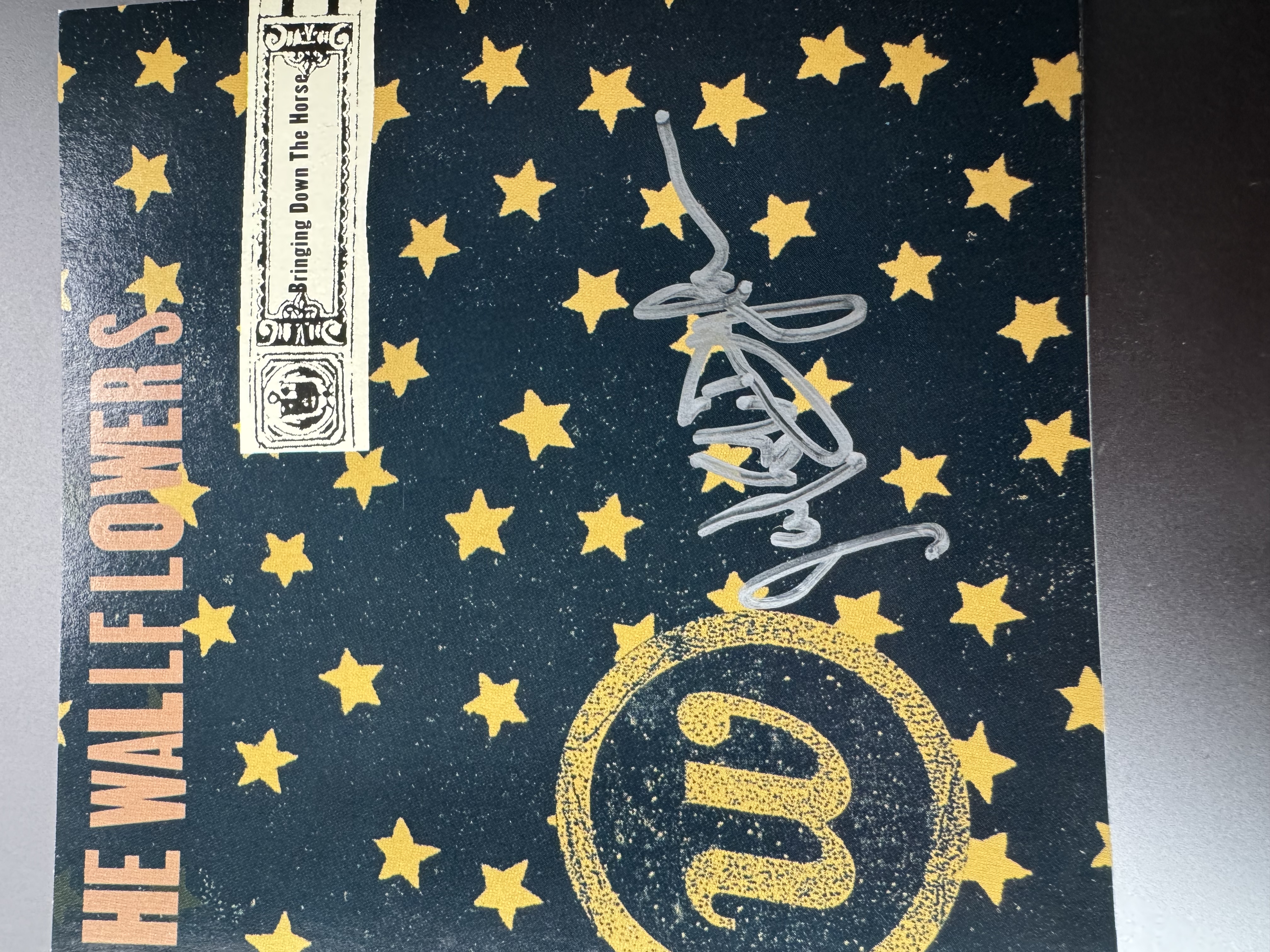 B112466 the wallflowers bringing down the horse signed autograph CD signed by lead singer Jacob Dylan