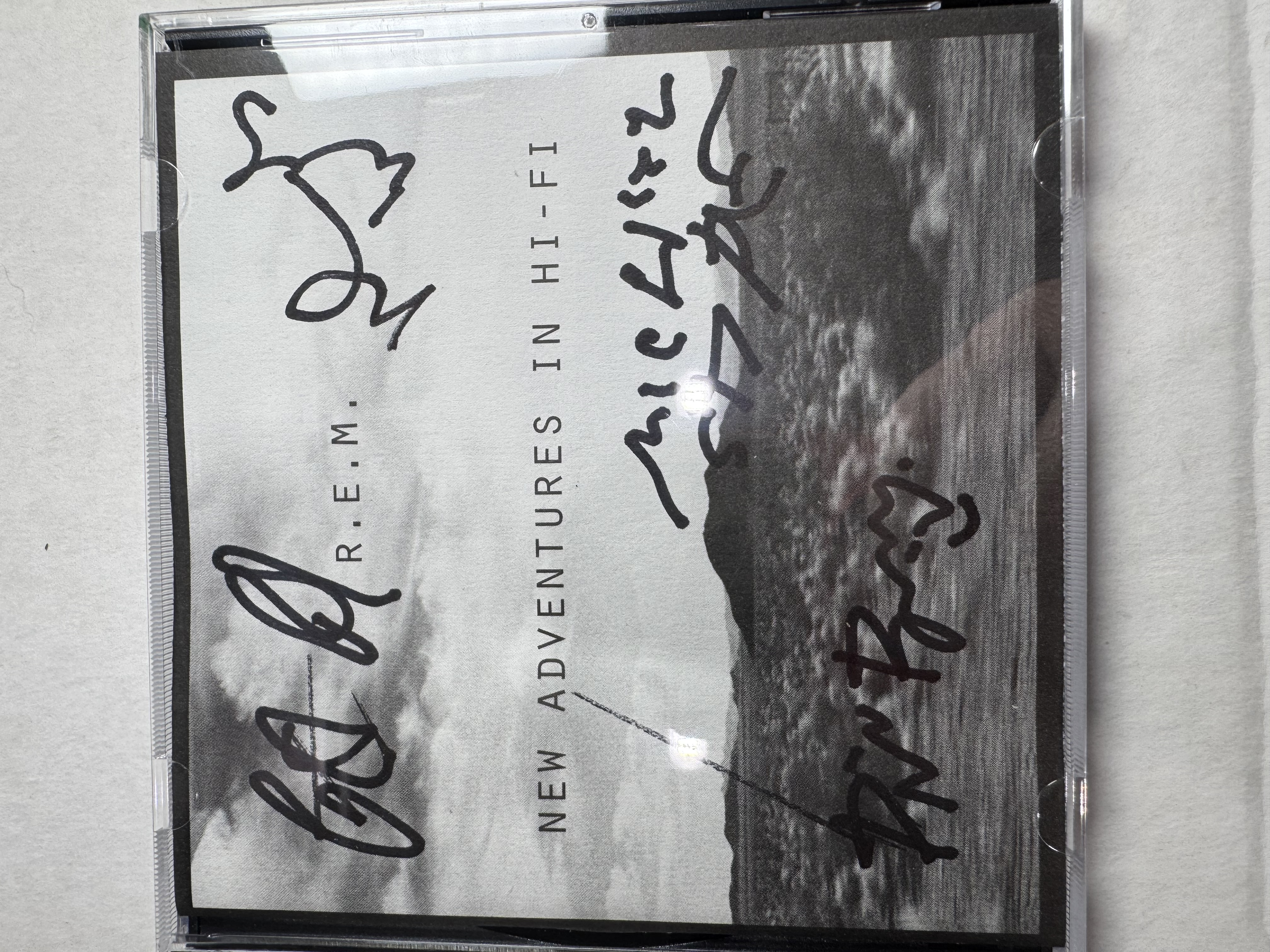 B112663REM new adventures in hi-fi signed CD signed by full band