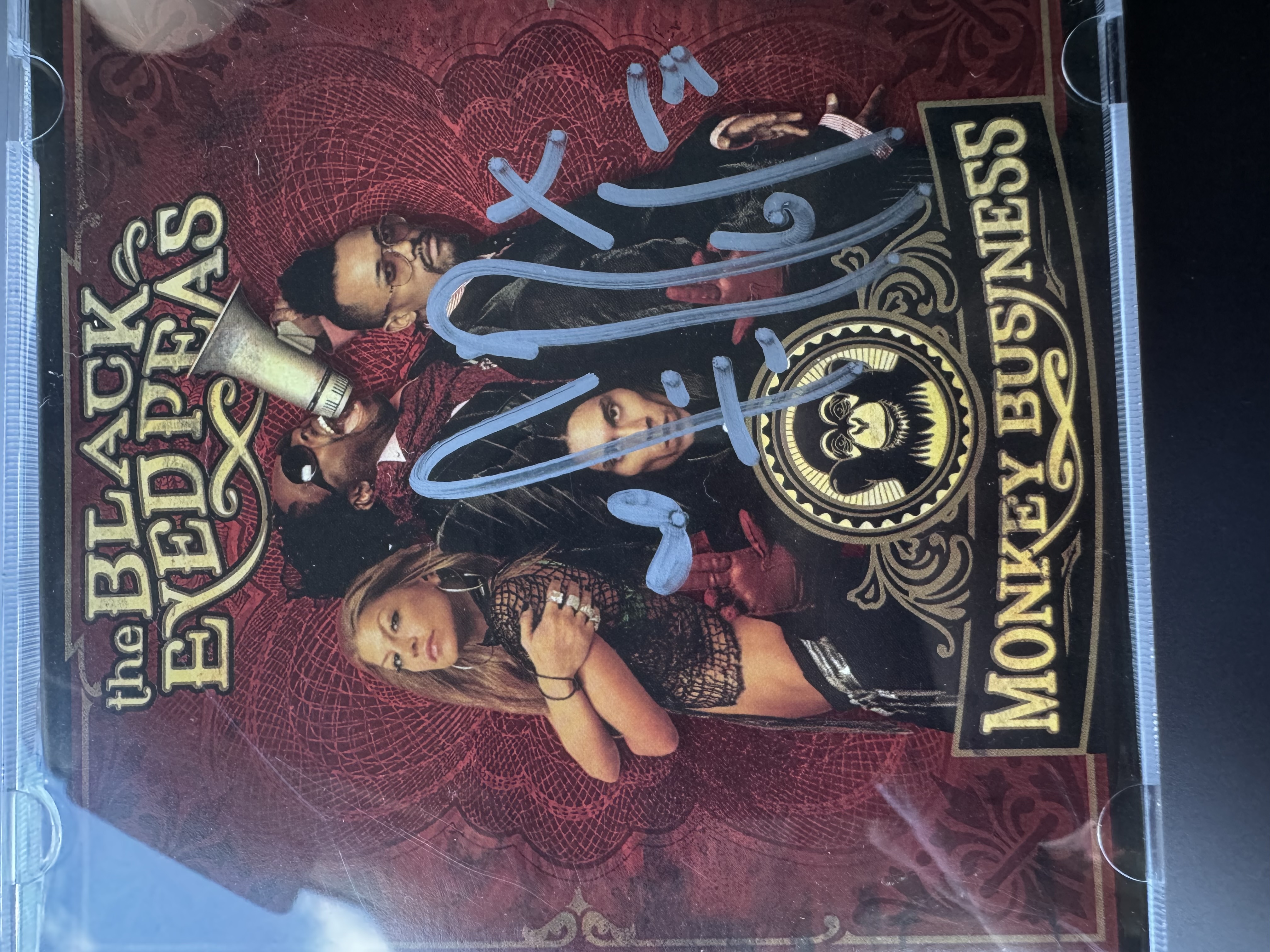 B 1267 the Black Eyed Peas monkey business signed autograph CD booklet signed by Fergie