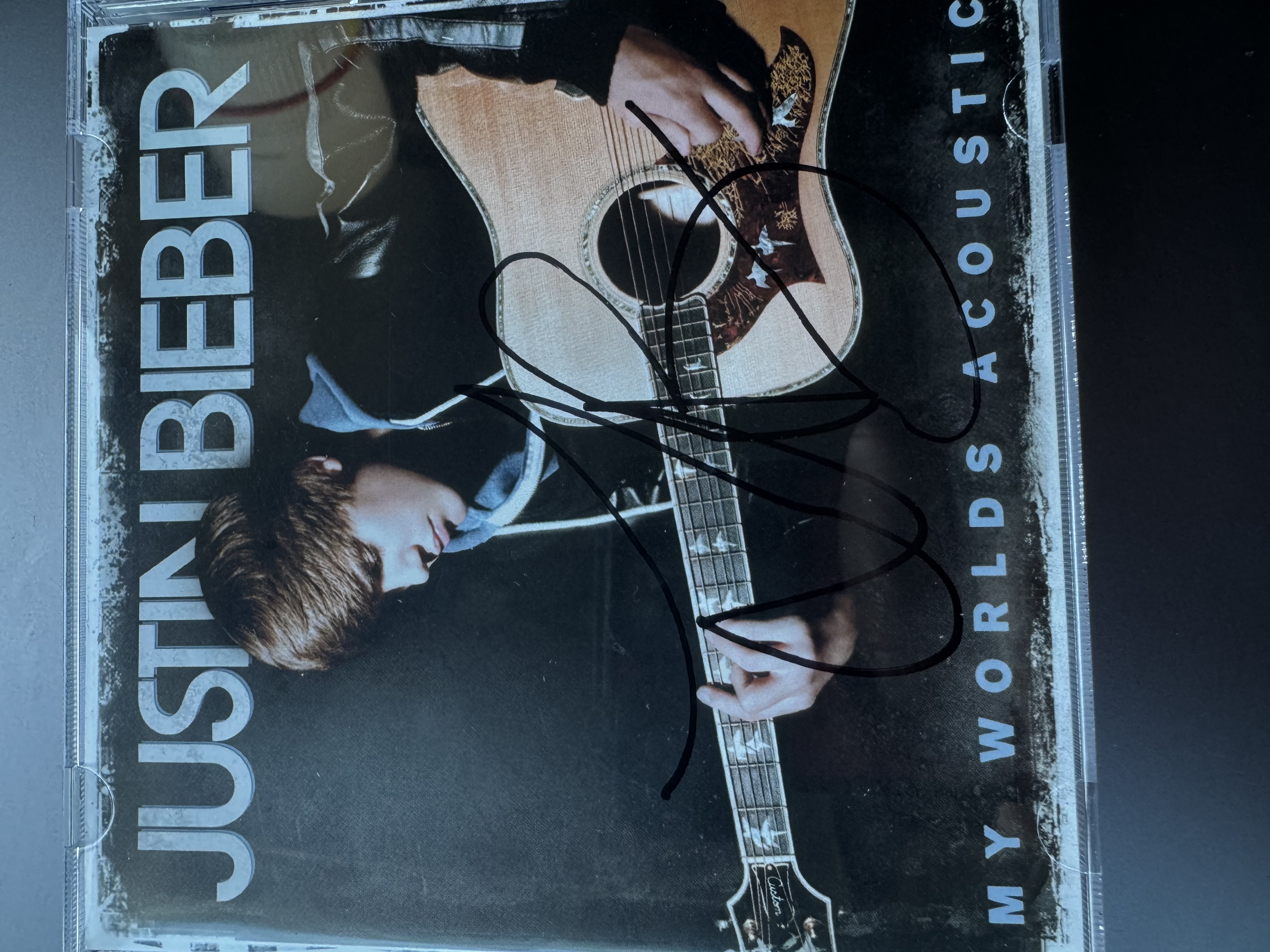 B1258 Justin Bieber, my world acoustic signed autographed CD booklet