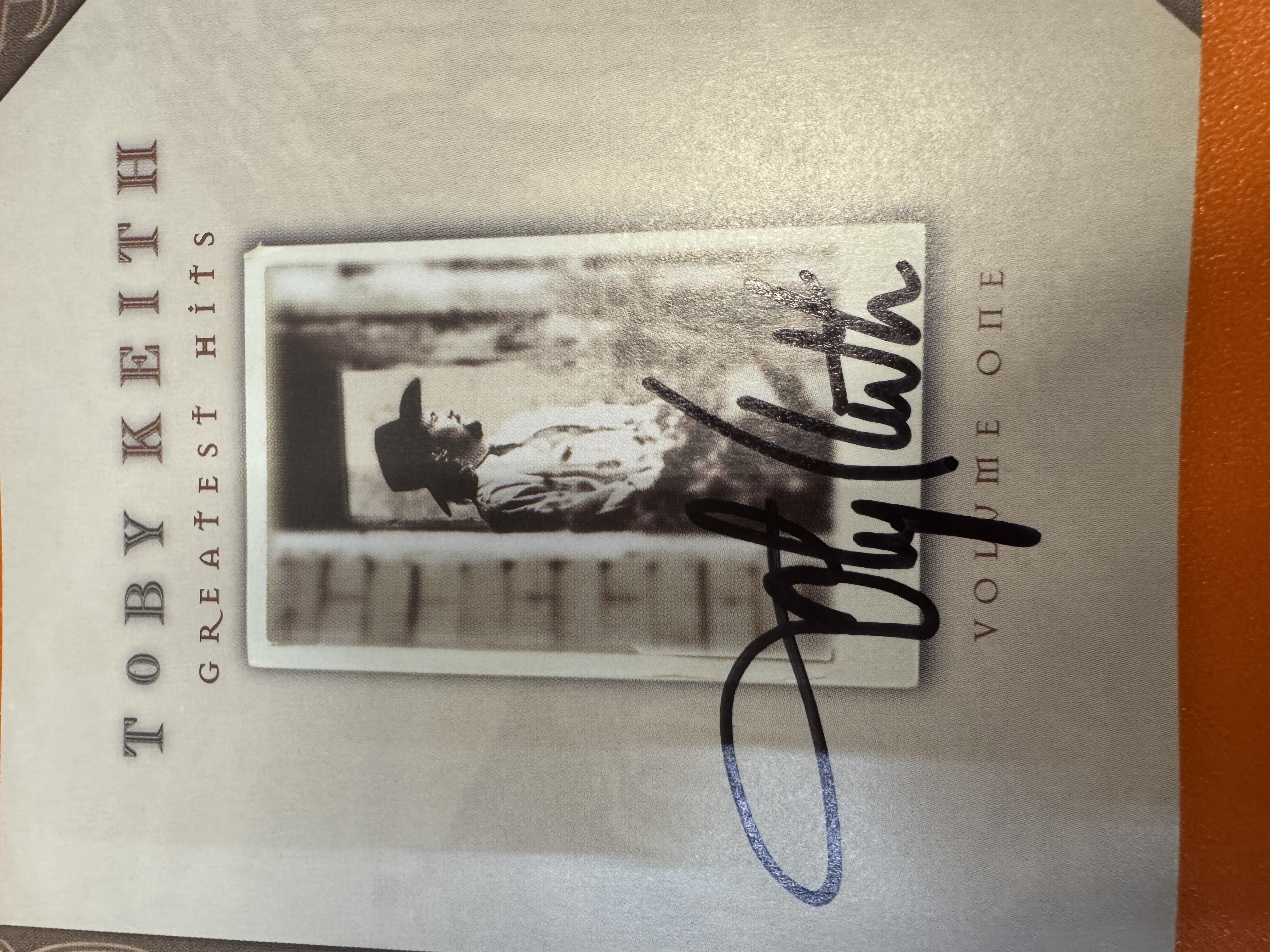 B112636 Toby Keith greatest hits volume one signed autograph