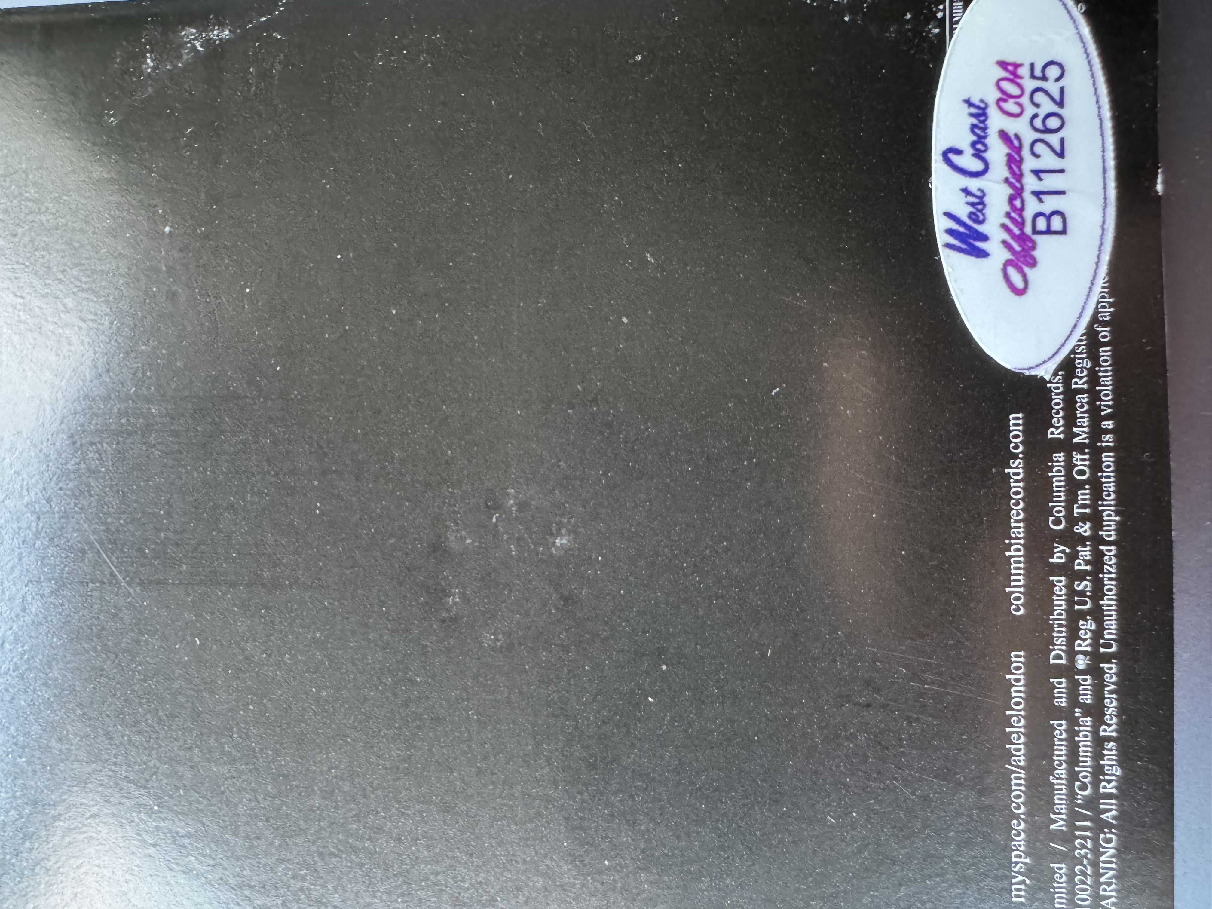 B 112625 Adele 19 signed autographed CD booklet