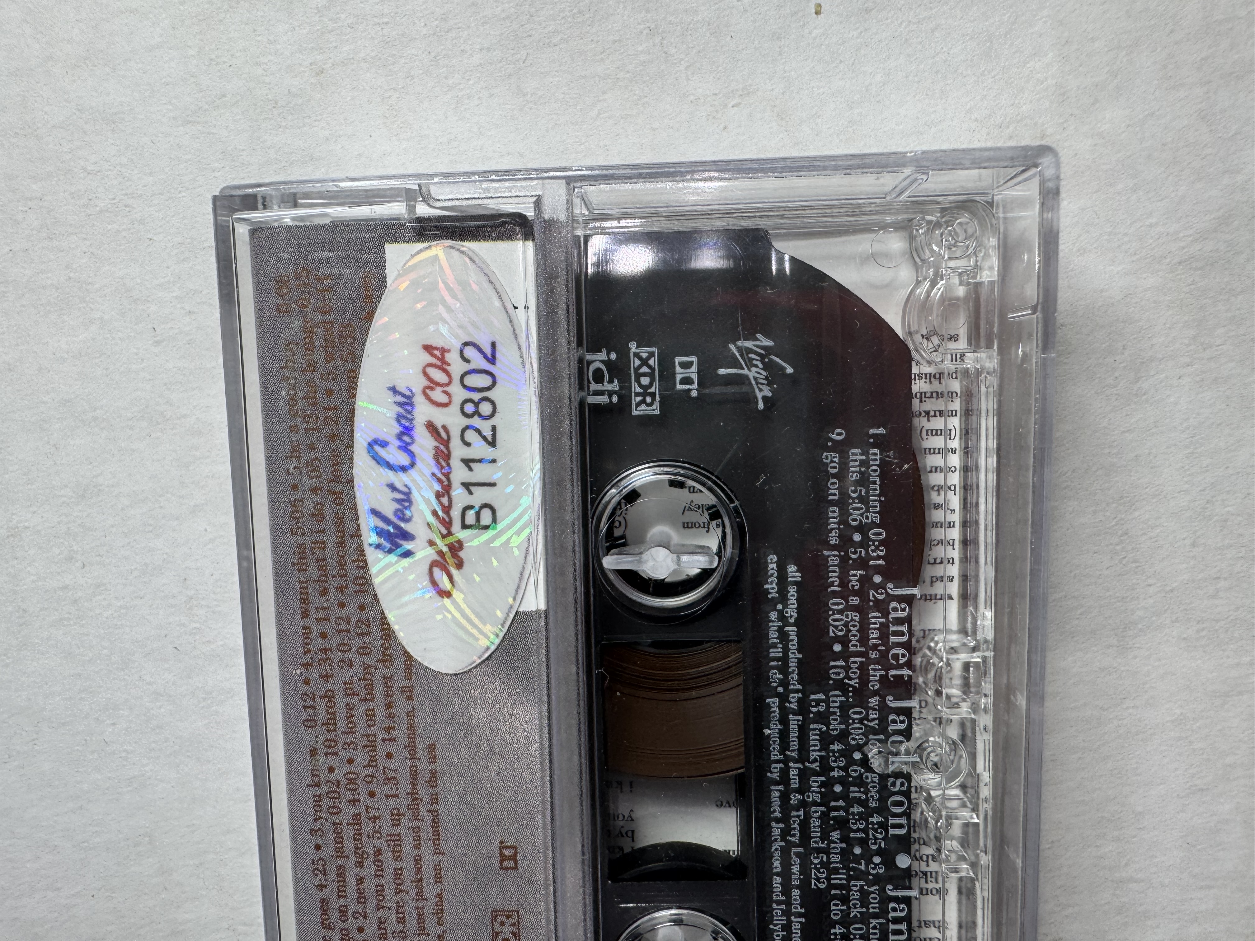 V112802 Janet Jackson Janet signed cassette