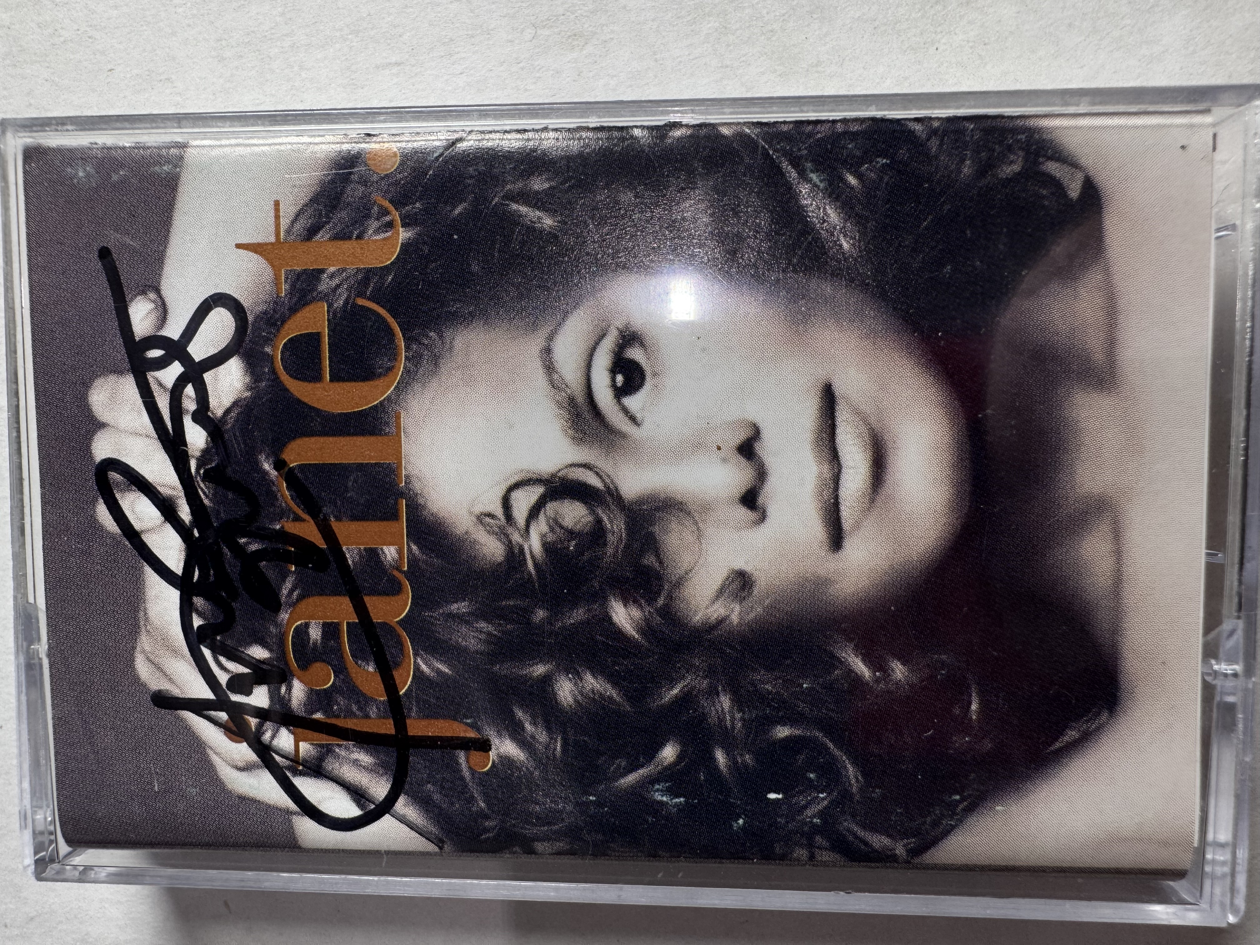 V112802 Janet Jackson Janet signed cassette