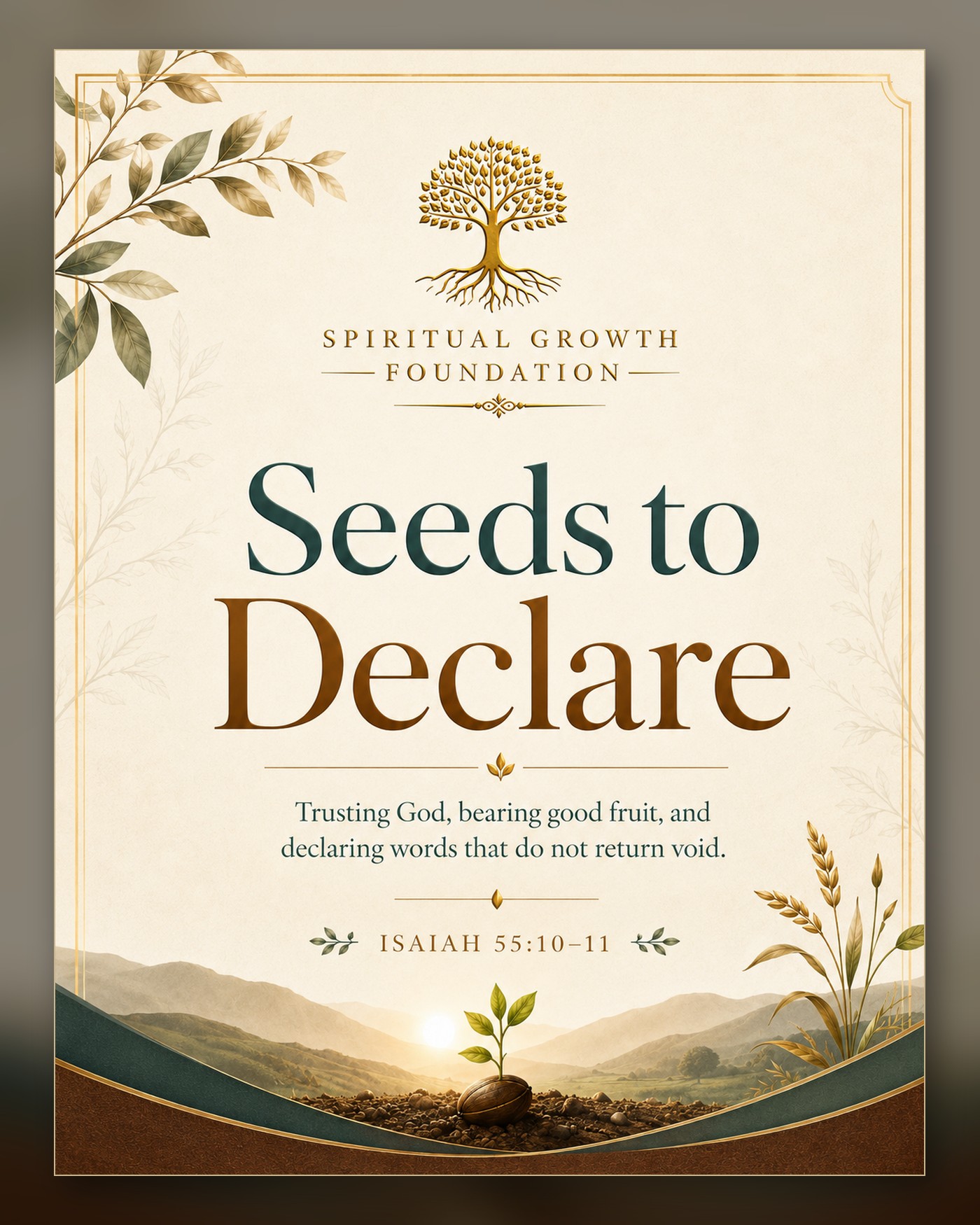 Seeds to Declare: Declarations for Kingdom Living