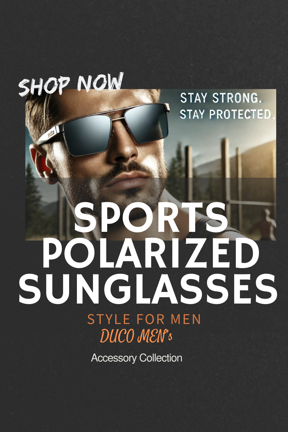 DUCO Mens Sports Polarized Sunglasses UV Protection Sunglasses for Men 8177s