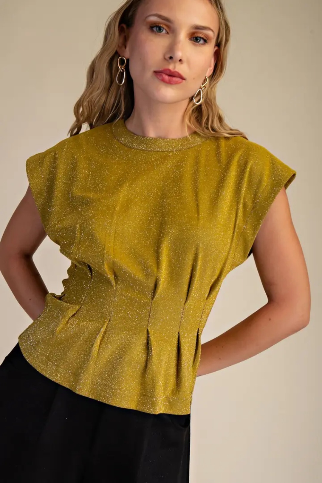 Mustard Sleeveless Top