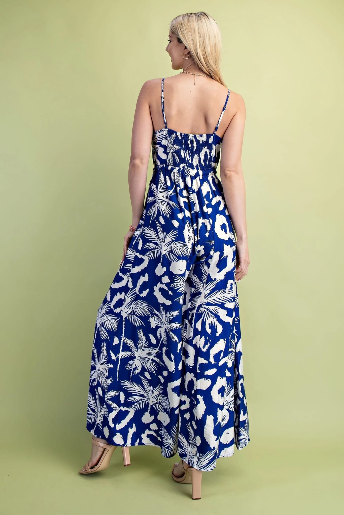 Tropical Print Jumpsuit Palazzo