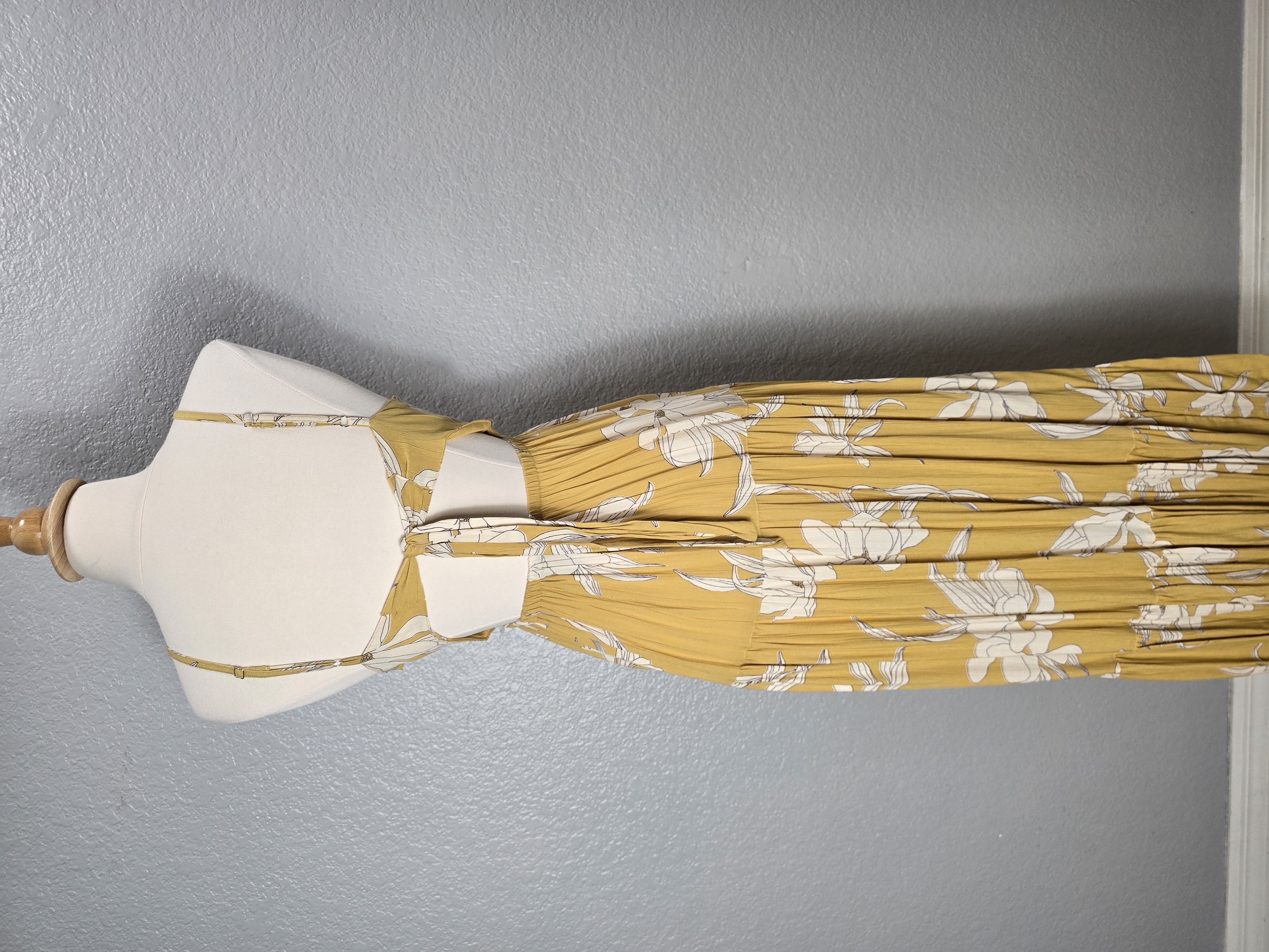Yellow Floral Maxi Dress
