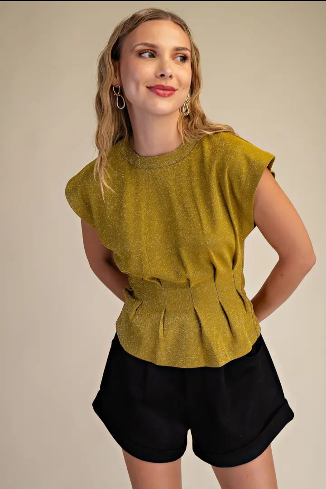Mustard Sleeveless Top
