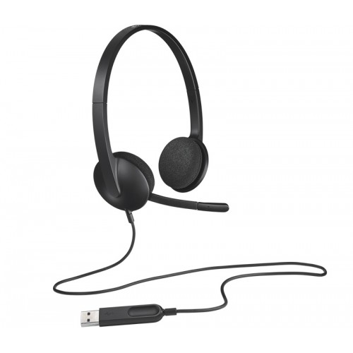 Logitech | H340 Stereo USB Headset with Microphone