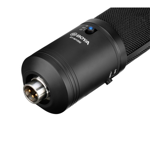 Boya BY-M1000 Multi-Pattern Large Diaphragm Condenser Microphone – Studio-Quality Sound