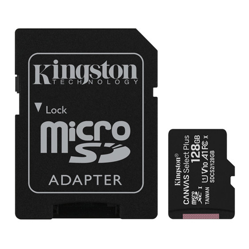 Kingston | Canvas Select Plus 128GB UHS-I microSDXC Memory Card