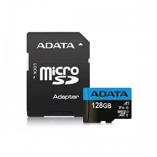 Adata | 128GB Micro SD Class-10 (SDXC-UHX-I) Memory Card With Adapter
