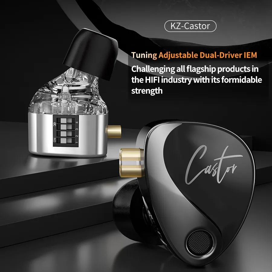 KZ | Castor Tuning Adjustable Dual Driver IEM