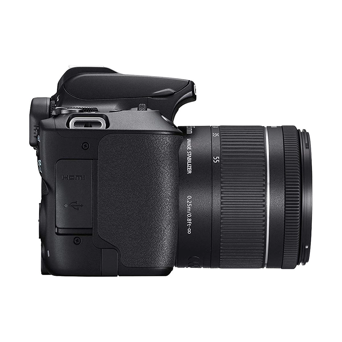 Canon EOS 250D Body with EF-S 18-55mm f/4-5.6 IS STM Lens (Black) (No Warranty)