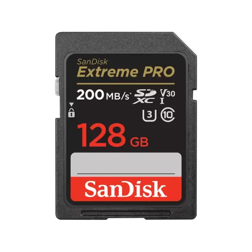 SanDisk Extreme PRO 128GB 200mbps SDXC UHS-I Memory Card