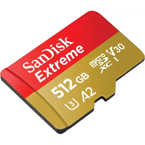 SanDisk Extreme 512GB 190mbps microSDXC UHS-I Memory Card 