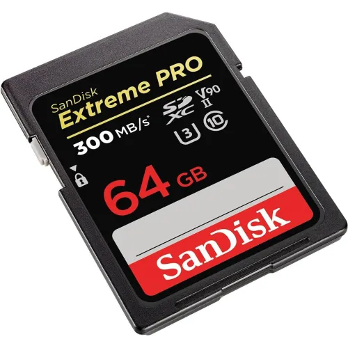 SanDisk Extreme PRO 64GB 300mbps SDXC UHS-II Memory Card