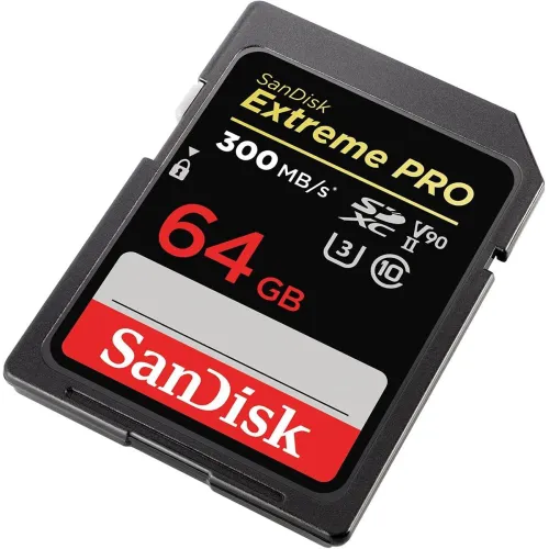 SanDisk Extreme PRO 64GB 300mbps SDXC UHS-II Memory Card