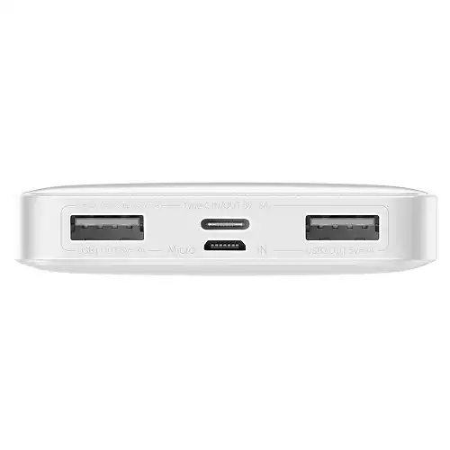 Baseus Bipow Digital Display 15W 10000mAh Power Bank White