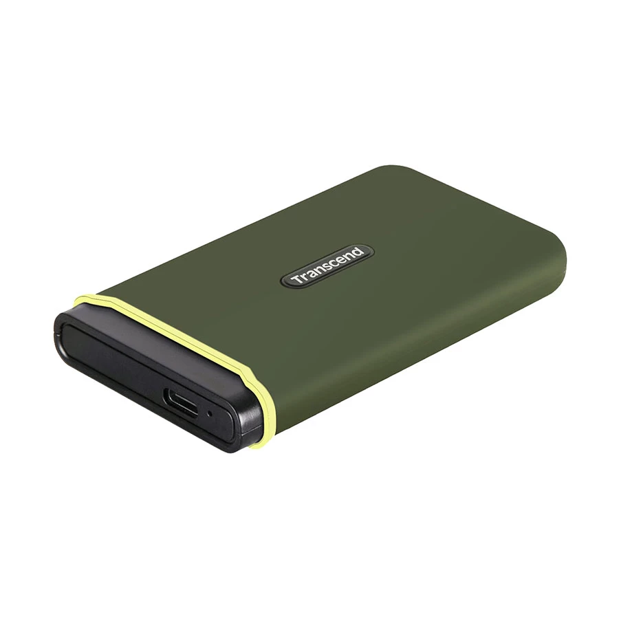 Transcend ESD380C 500GB USB 3.2 Gen 2 Type-C Military Green Portable External SSD