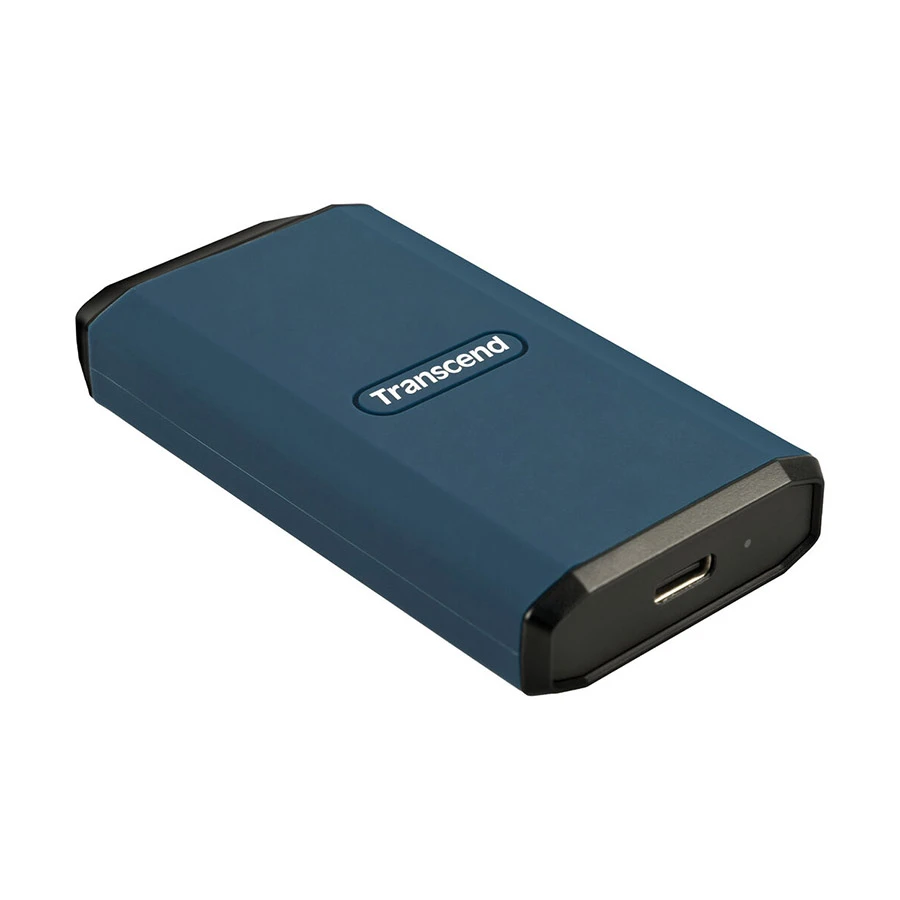 Transcend ESD410C 4TB USB 3.2 Gen 2 Type-C to USB Type-A Dark Blue Portable External SSD