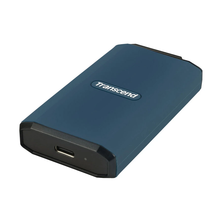 Transcend ESD410C 4TB USB 3.2 Gen 2 Type-C to USB Type-A Dark Blue Portable External SSD