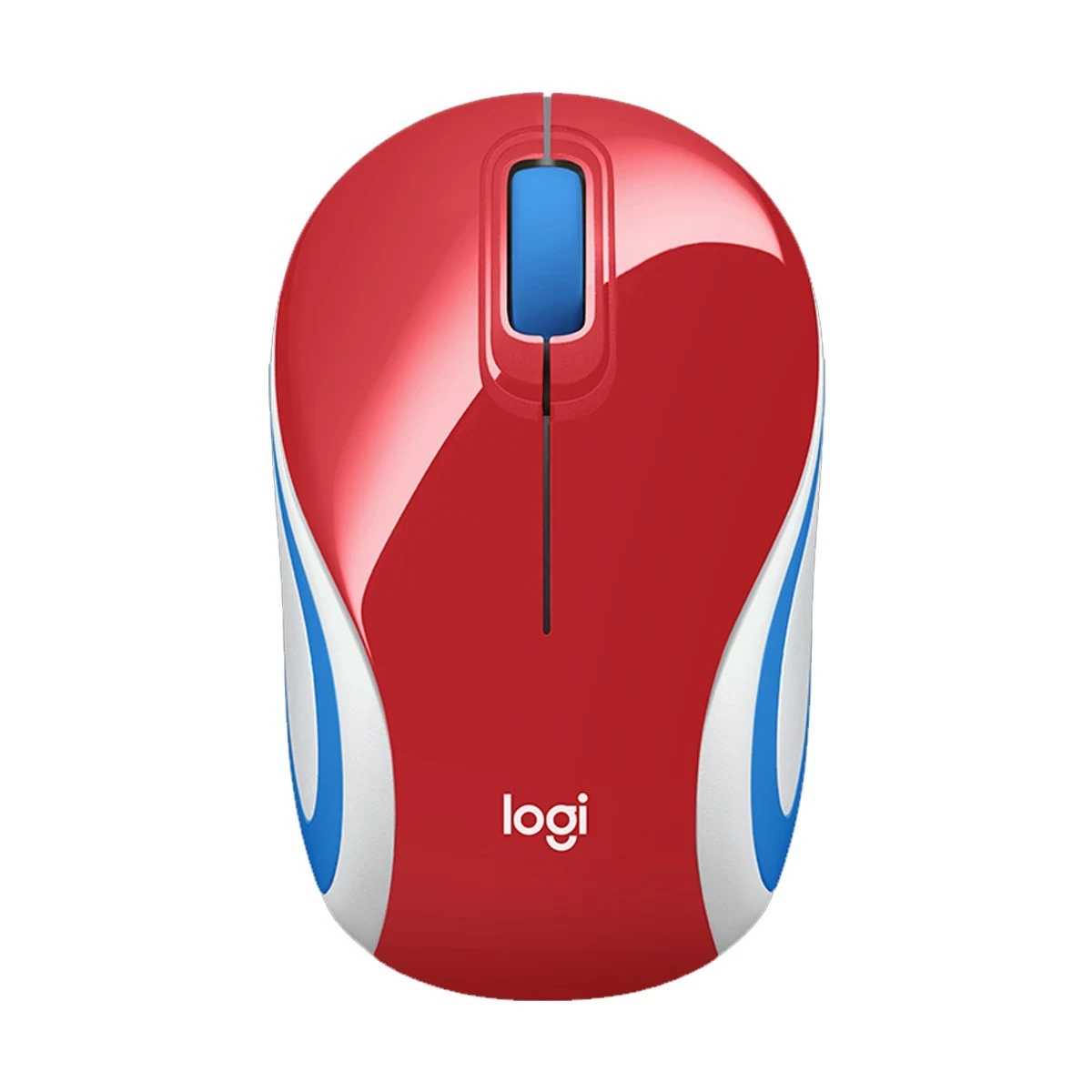 Logitech M187 Red Wireless Mouse – Compact & Portable
