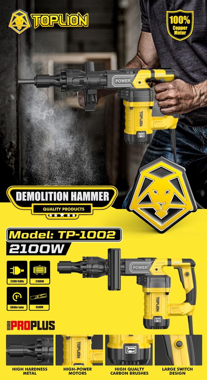 Toplion Demolition Hammer Drill 2100W