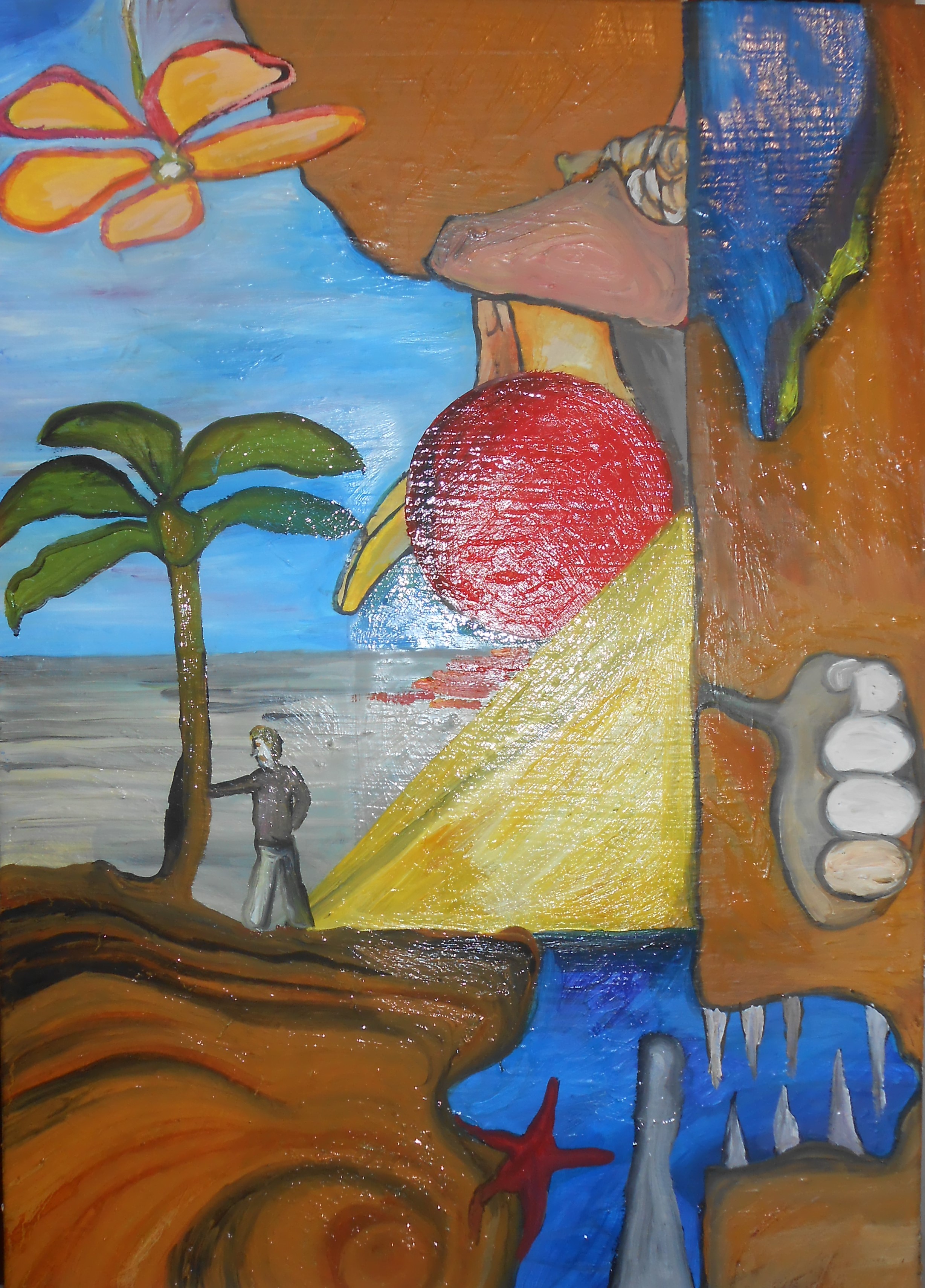 La solitudine del mondo (The loneliness of the world) - Oil on canvas