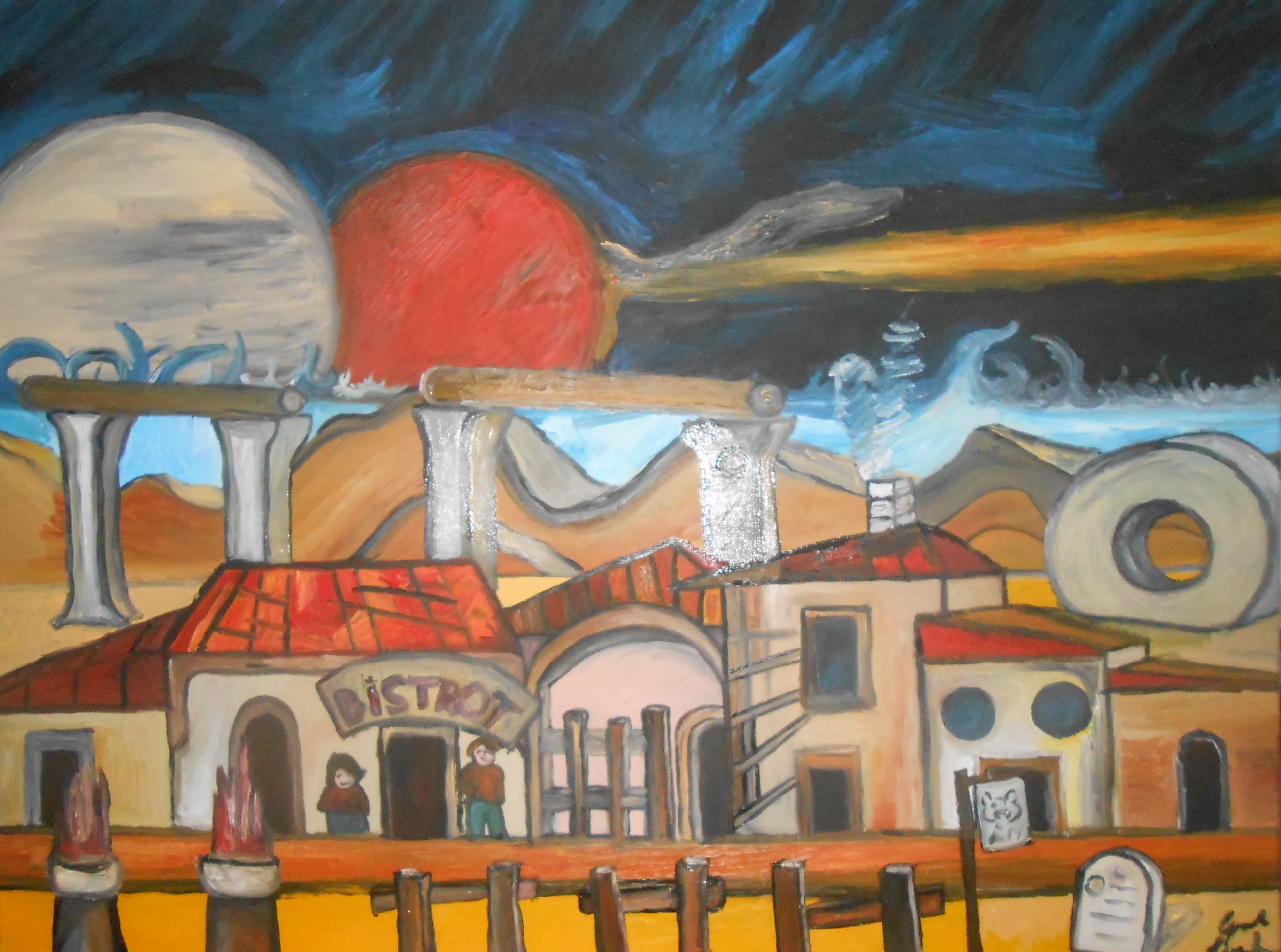 Eclipse  - Oil on Canvas