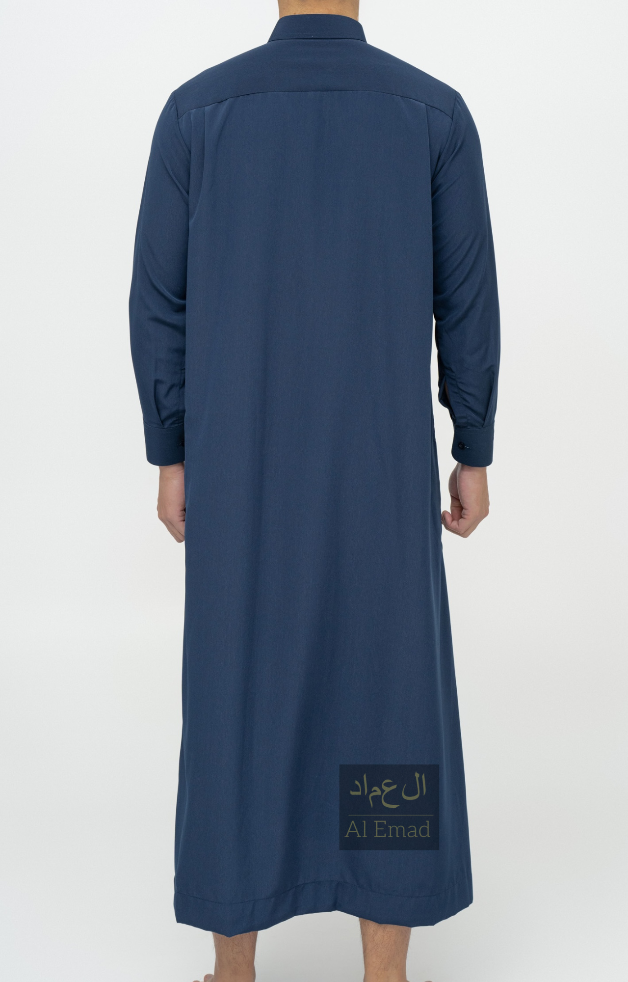 Qamis Saoudien Bleu Marine - Manchettes rigides