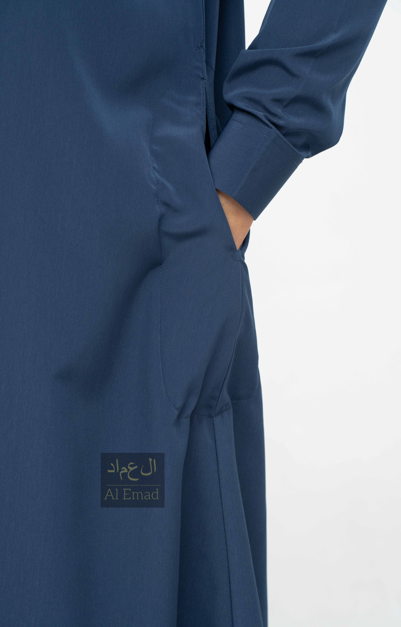 Qamis Saoudien Bleu Marine - Manchettes rigides