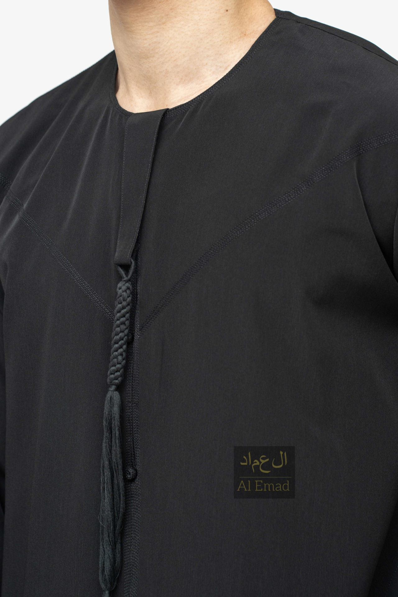 Qamis Émirati Noir - Adil