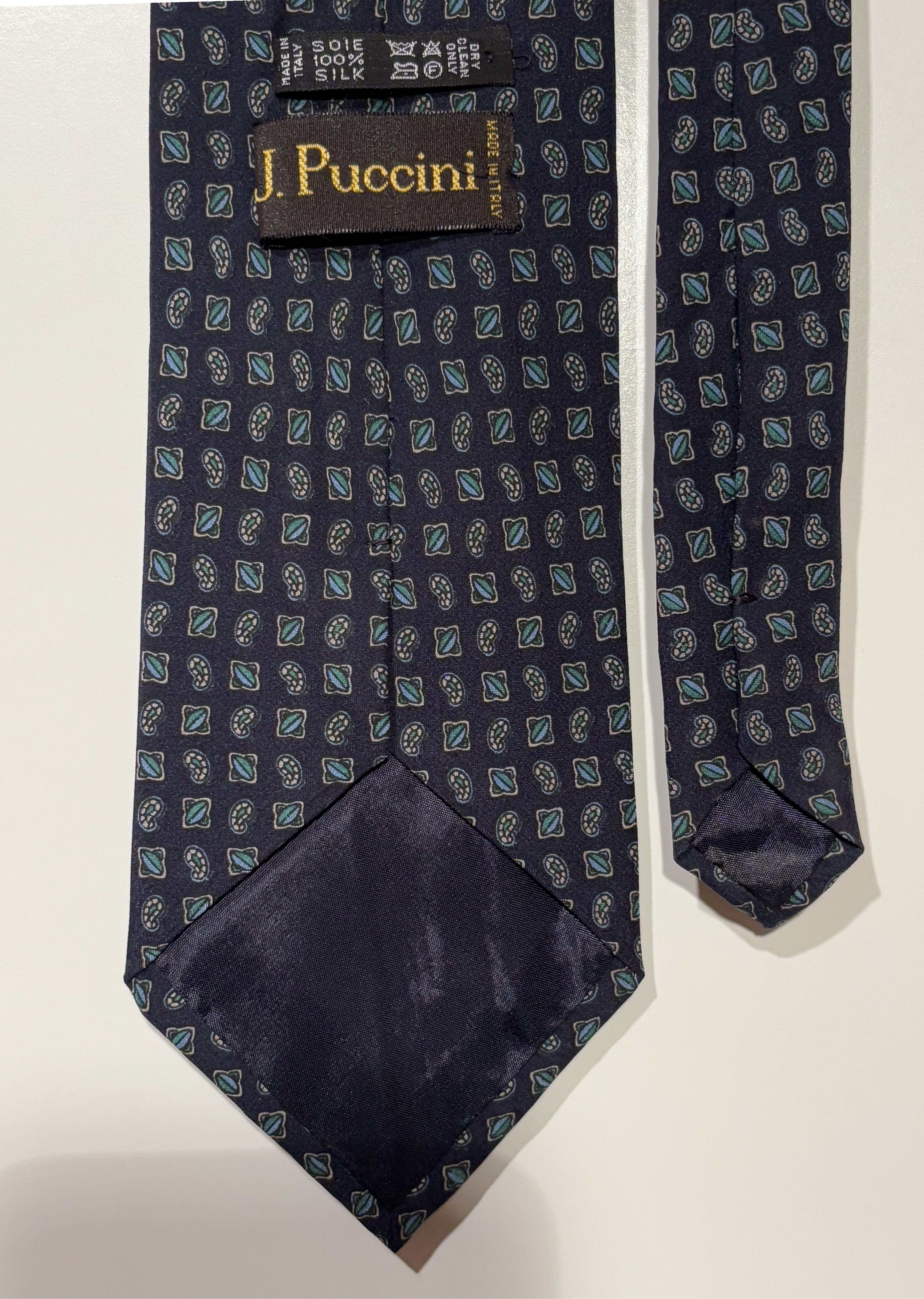 Cravate Bleu Nuit Motif Discret “Valmont”