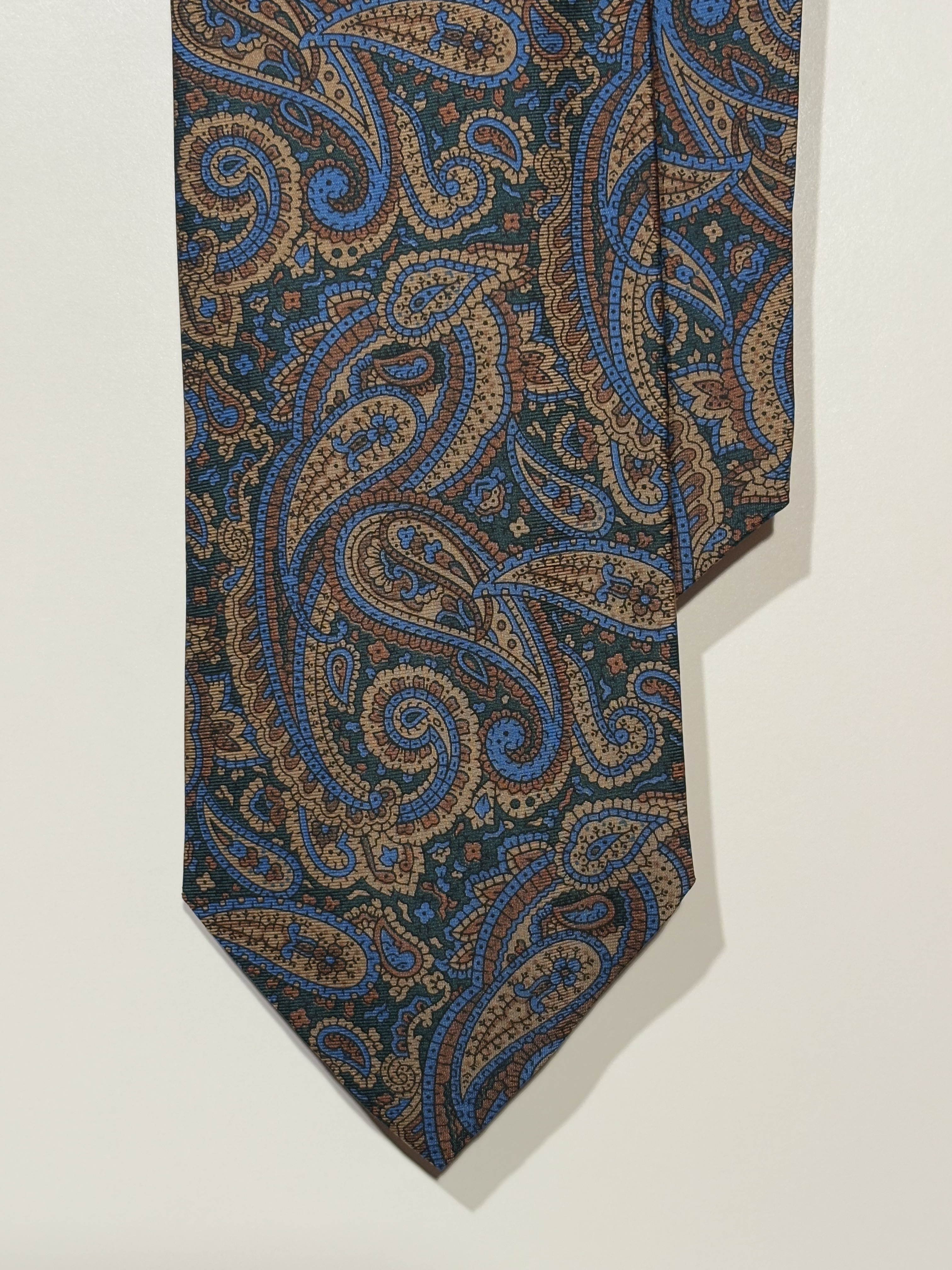 Cravate Vert Foncé Paisley “Cambridge”