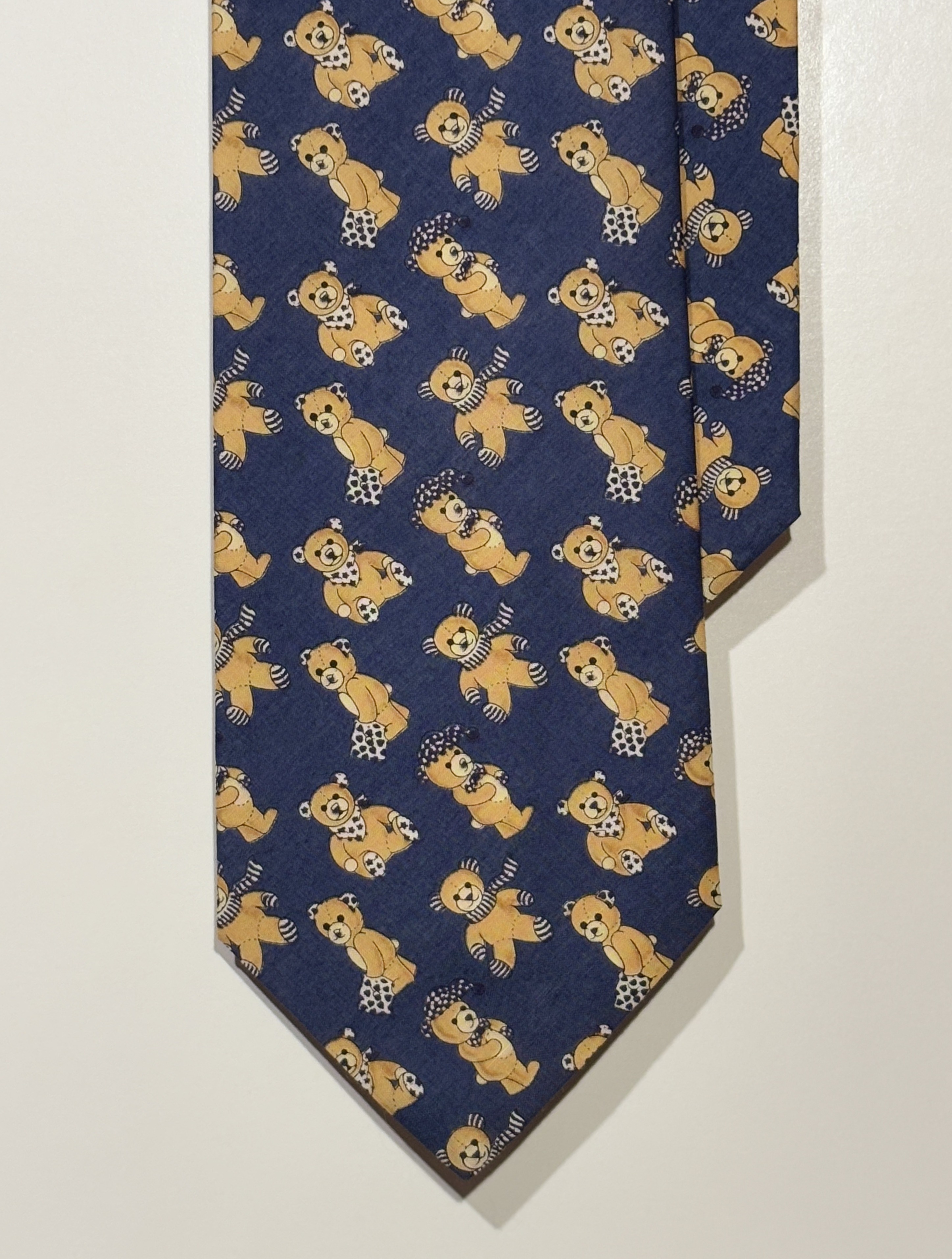 Cravate Bleu Nuit “Teddy Parade”
