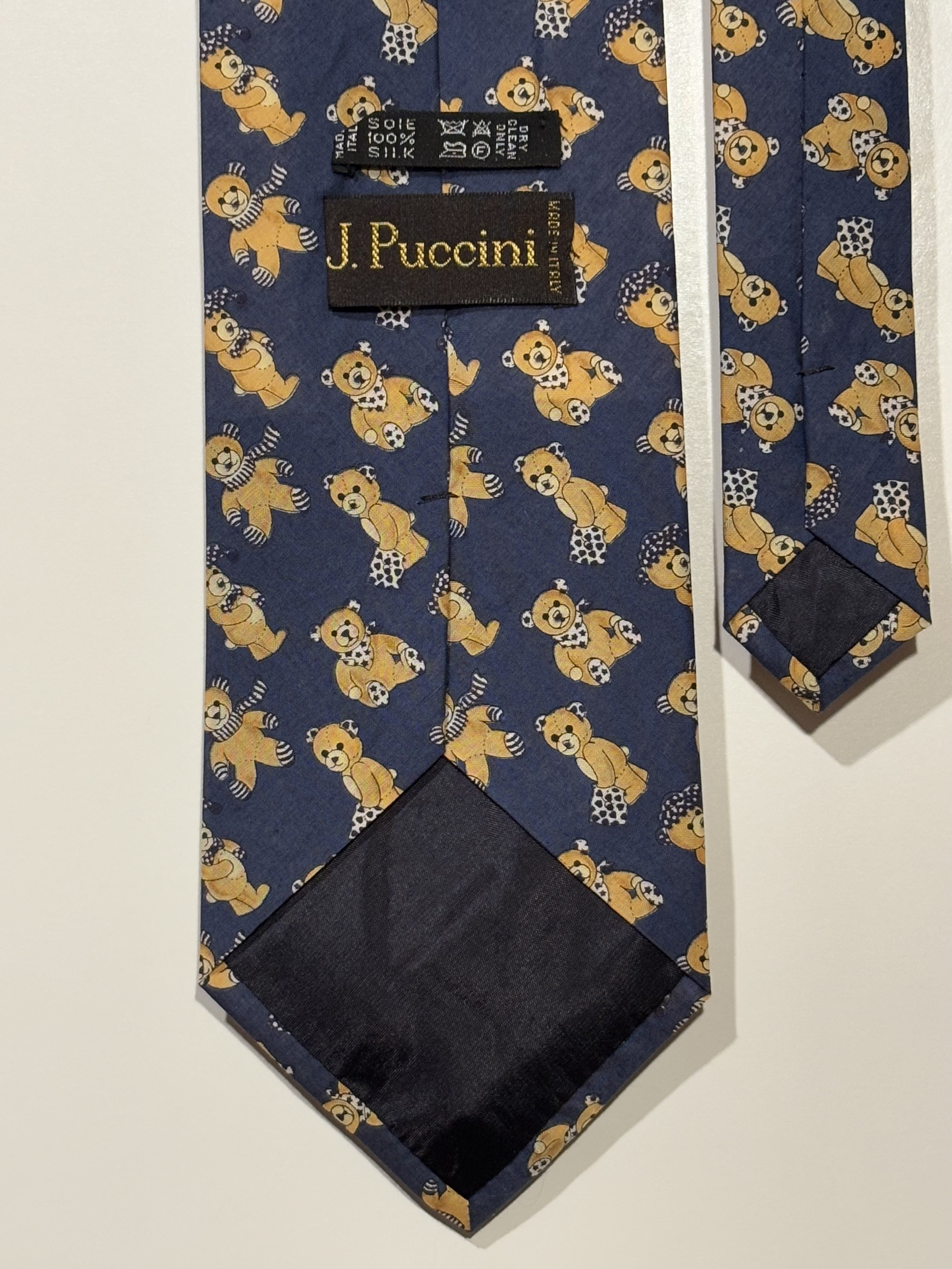 Cravate Bleu Nuit “Teddy Parade”