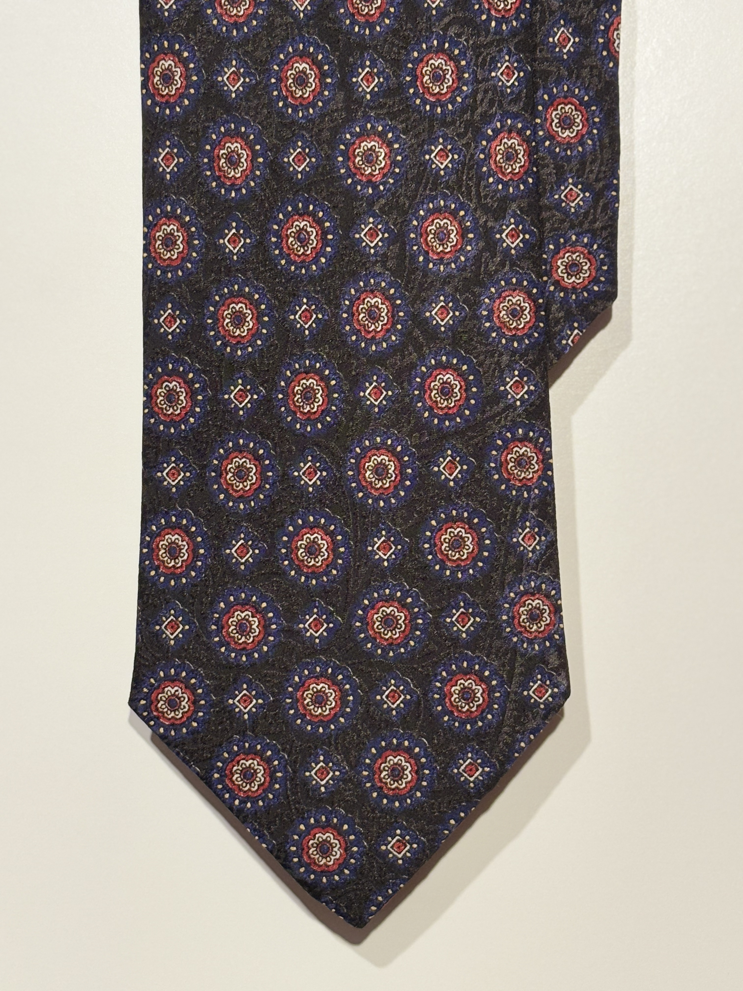 Cravate Noire “Rosace Byzantine”