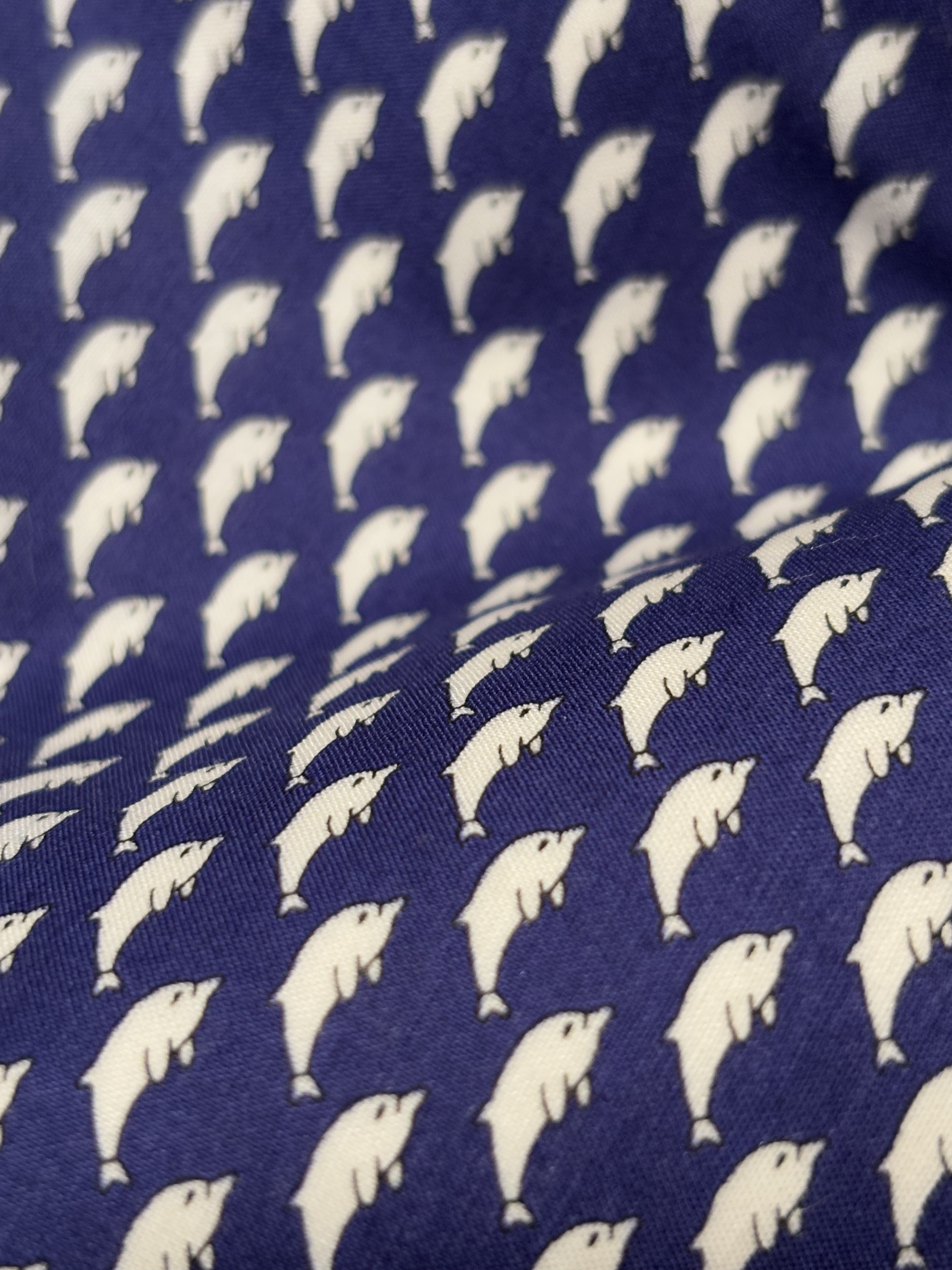 Cravate Bleu Profond “Dauphins en Parade” 